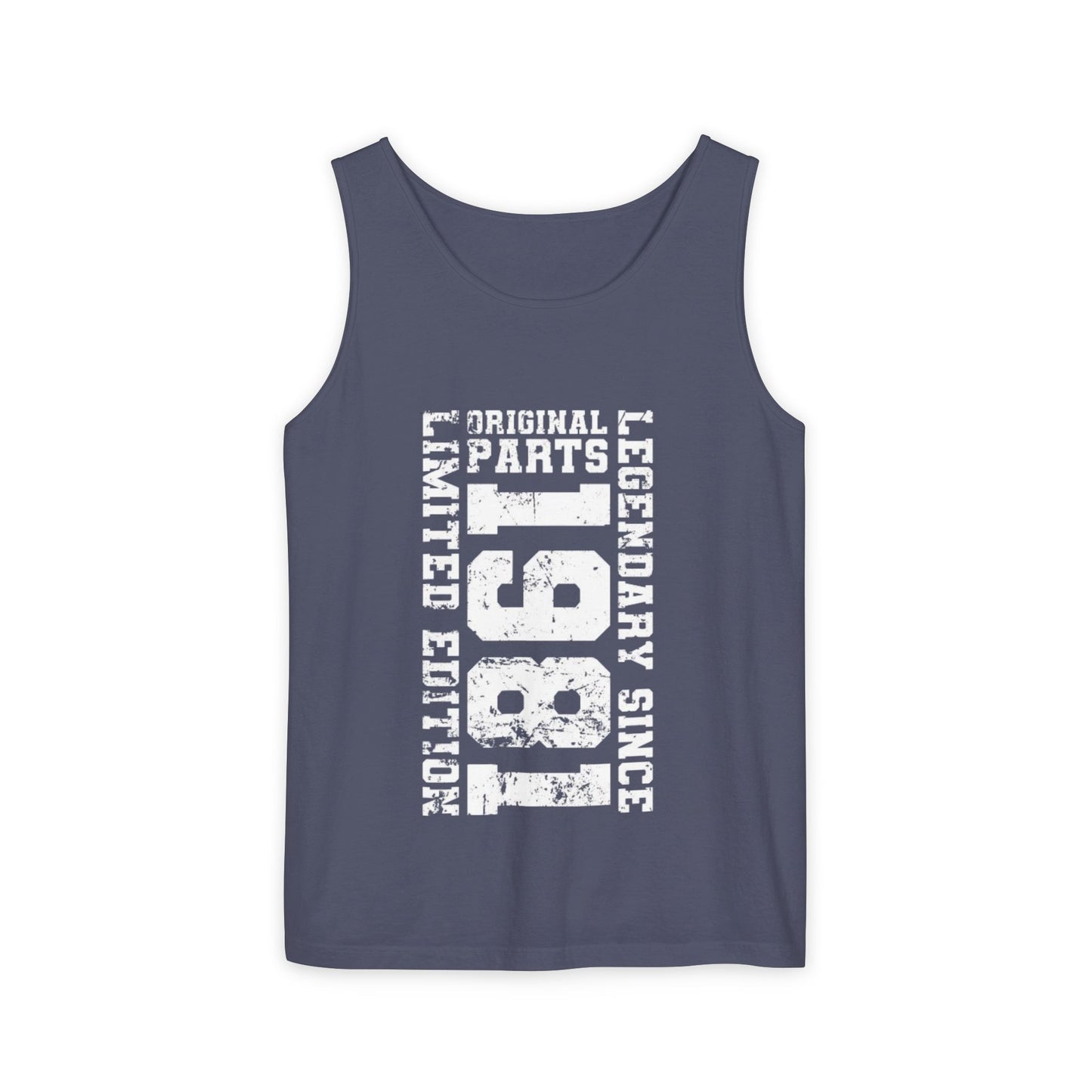 Garment-Dyed Tank Top, Relaxed Summer Tee, Beachwear, Casual Layering Piece, Unique Graphic Top, Gift for Him/Her