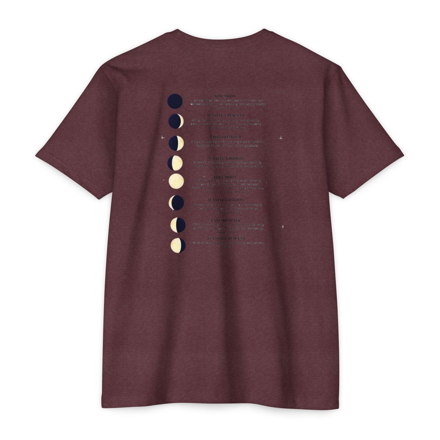 Celestial Moon Phases T-Shirt, Astrology Tee, Lunar Cycle Shirt, Gift for Astrology Lovers, Unisex Graphic Top