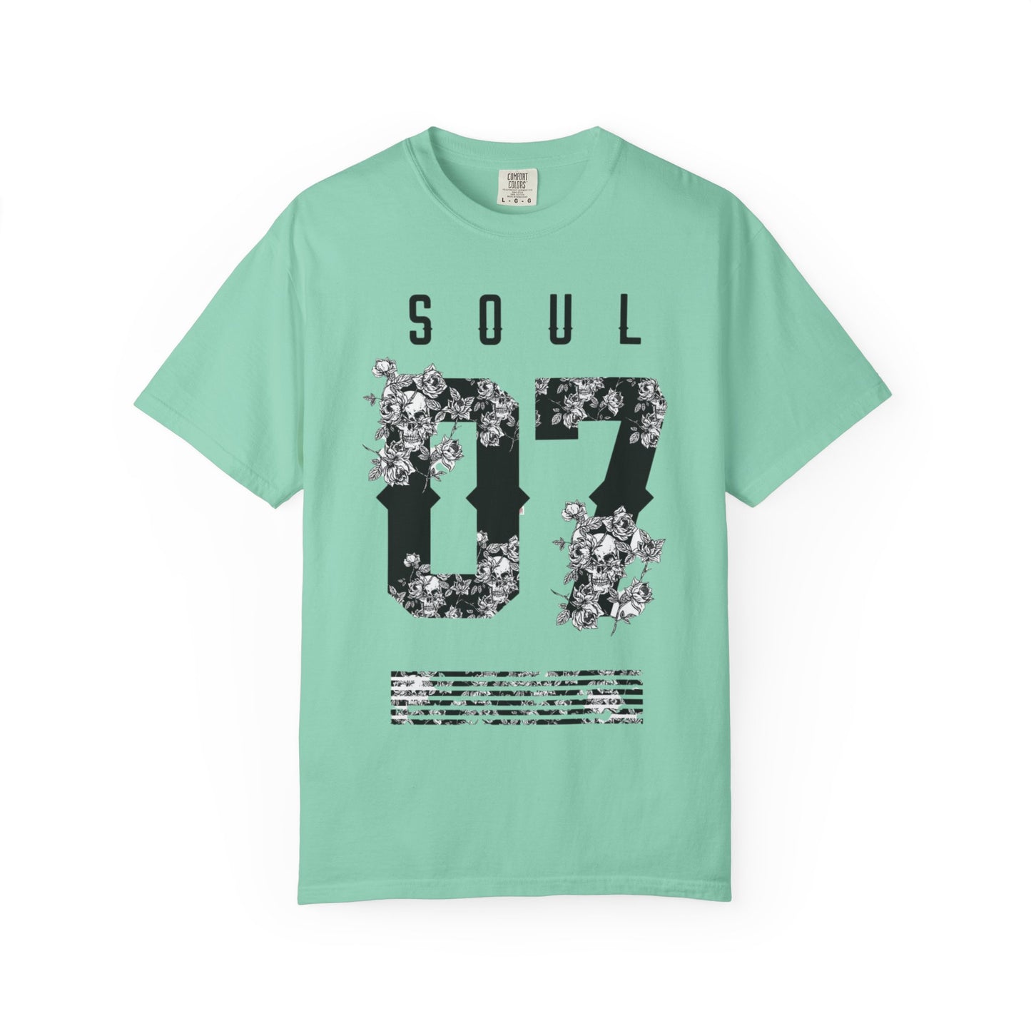 Soul 07 Floral Unisex T-Shirt, Vintage Style Tee, Everyday Casual Wear, Gift for Friends, Summer Fashion