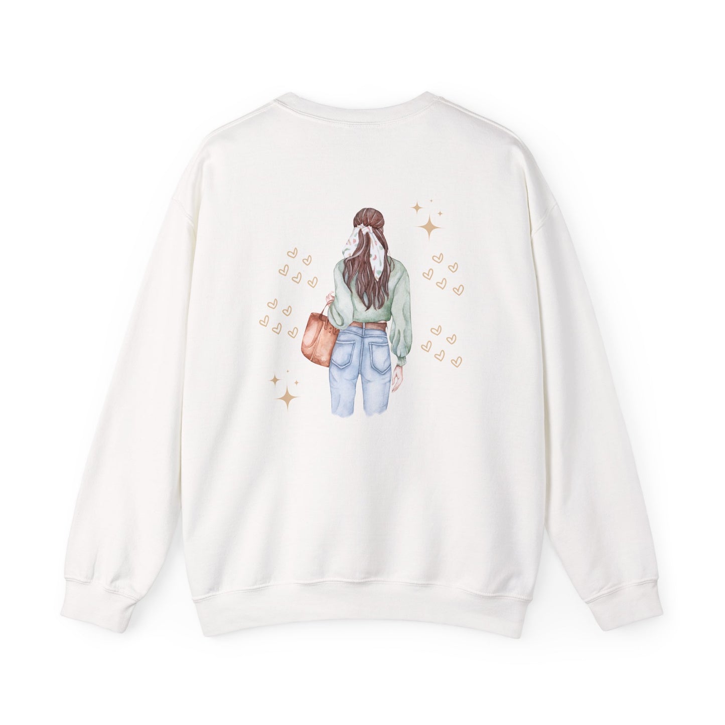 Empowering Girl Power Sweatshirt, Cozy Crewneck, Feminine Style, Gift for Her, Casual Fashion, Everyday Comfort
