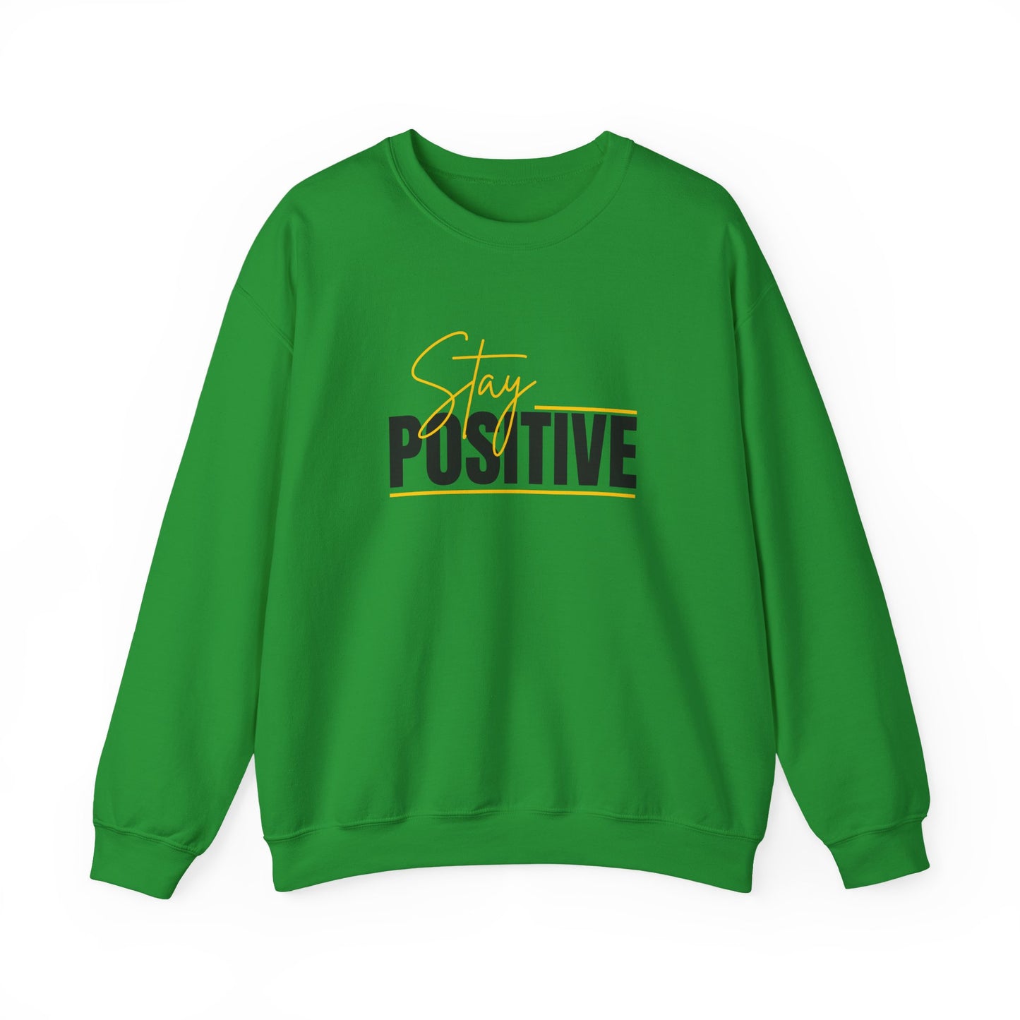 Stay Positive Crewneck Sweatshirt, Unisex Sweatshirt, Motivational Apparel, Cozy Gift, Casualwear, Everyday Comfort