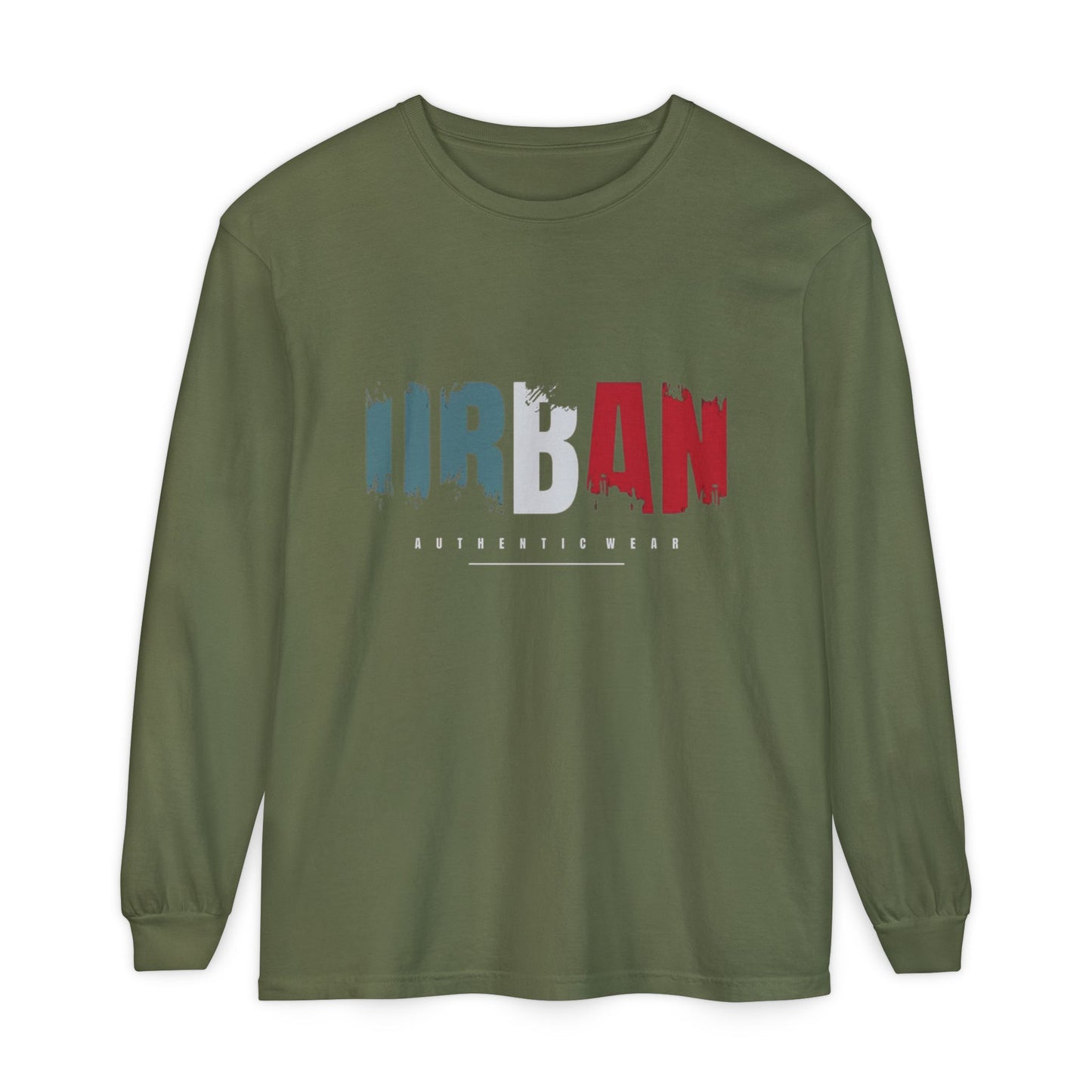 Urban Vibe Long Sleeve Tee, Stylish Apparel, Casual Wear, Street Fashion, Gift for Trendsetters, Unisex Graphic Shirt