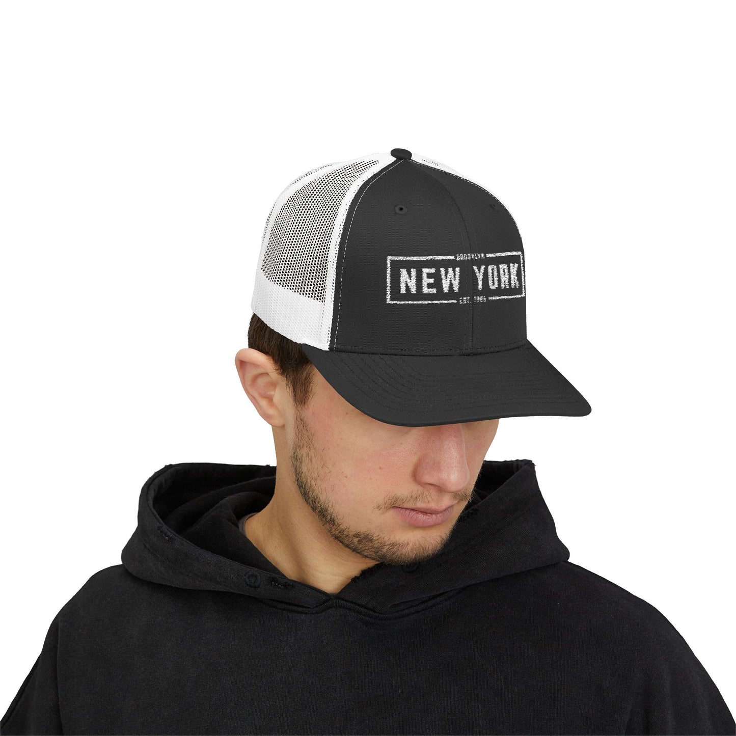 New York Snapback Trucker Cap, Stylish Baseball Hat, Gift for City Lovers, Casual Outdoor Cap, Trendy Fashion Accessory