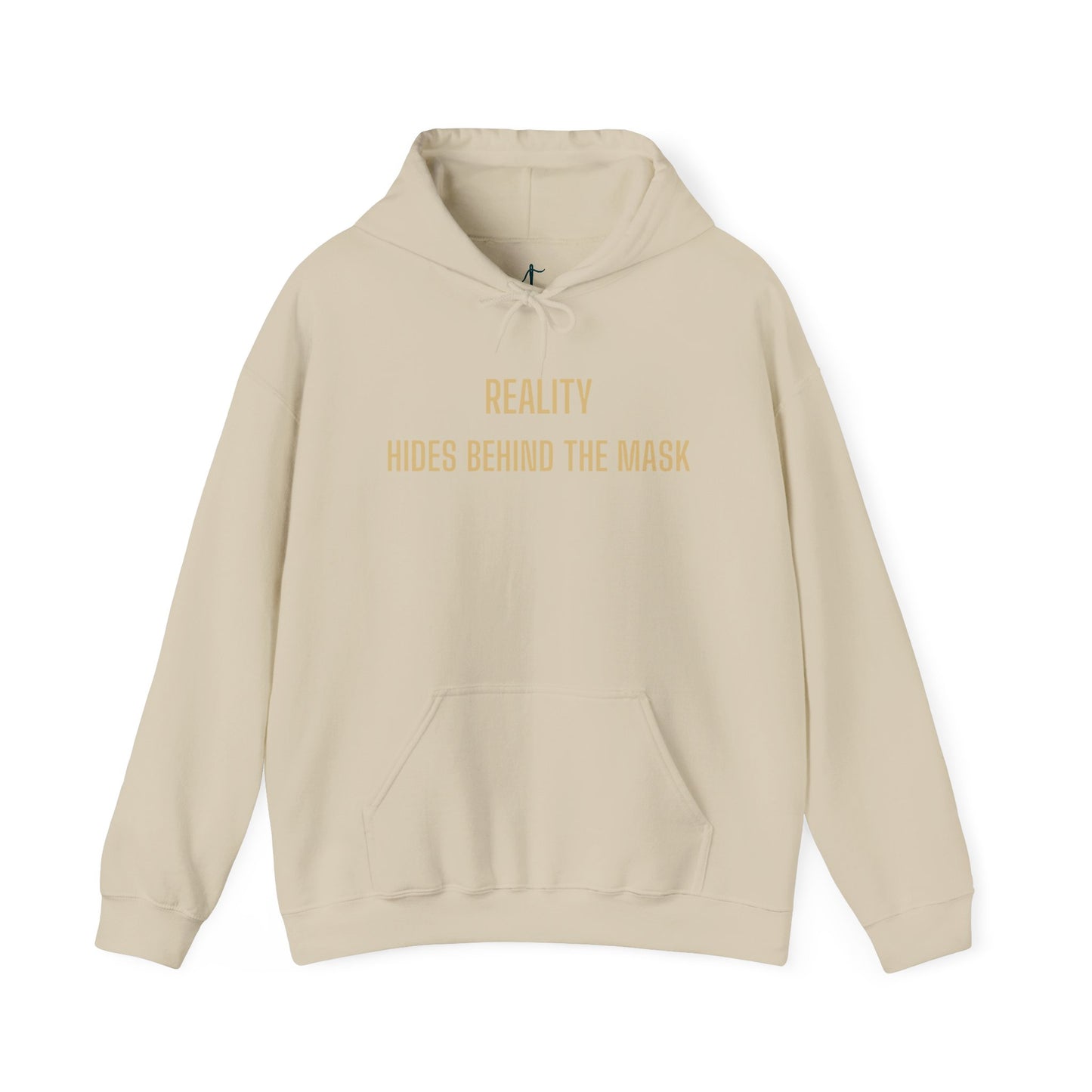 Reality Behind the Mask Sweatshirt | Unisex Heavy Blend™ Hoodie for Casual Wear, Pop Culture Apparel, Unique Gift, Statement Clothing