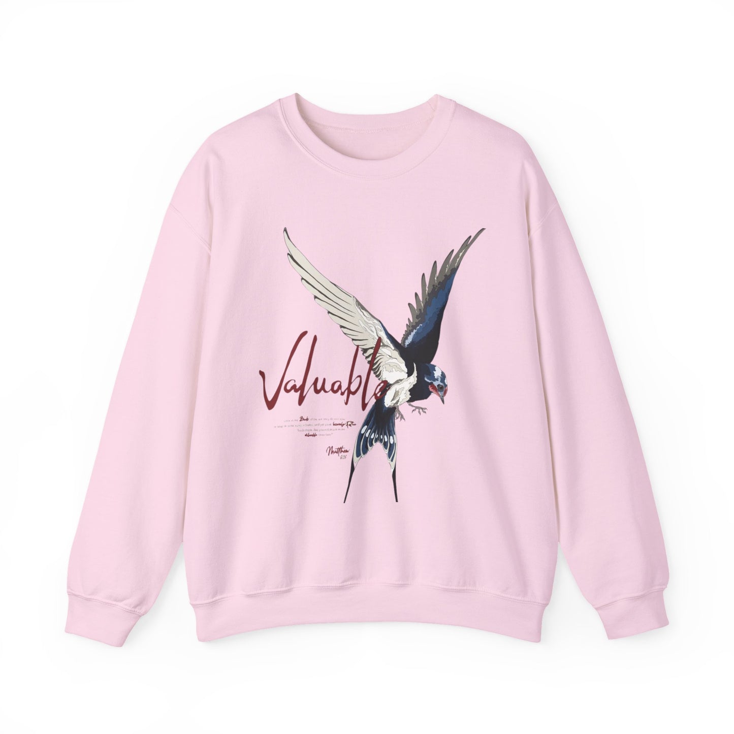 Valuable Winged Sweatshirt | Unisex Crewneck | Cozy Gift, Casual Wear, Bird Lovers, Fall Fashion, Unique Artwork