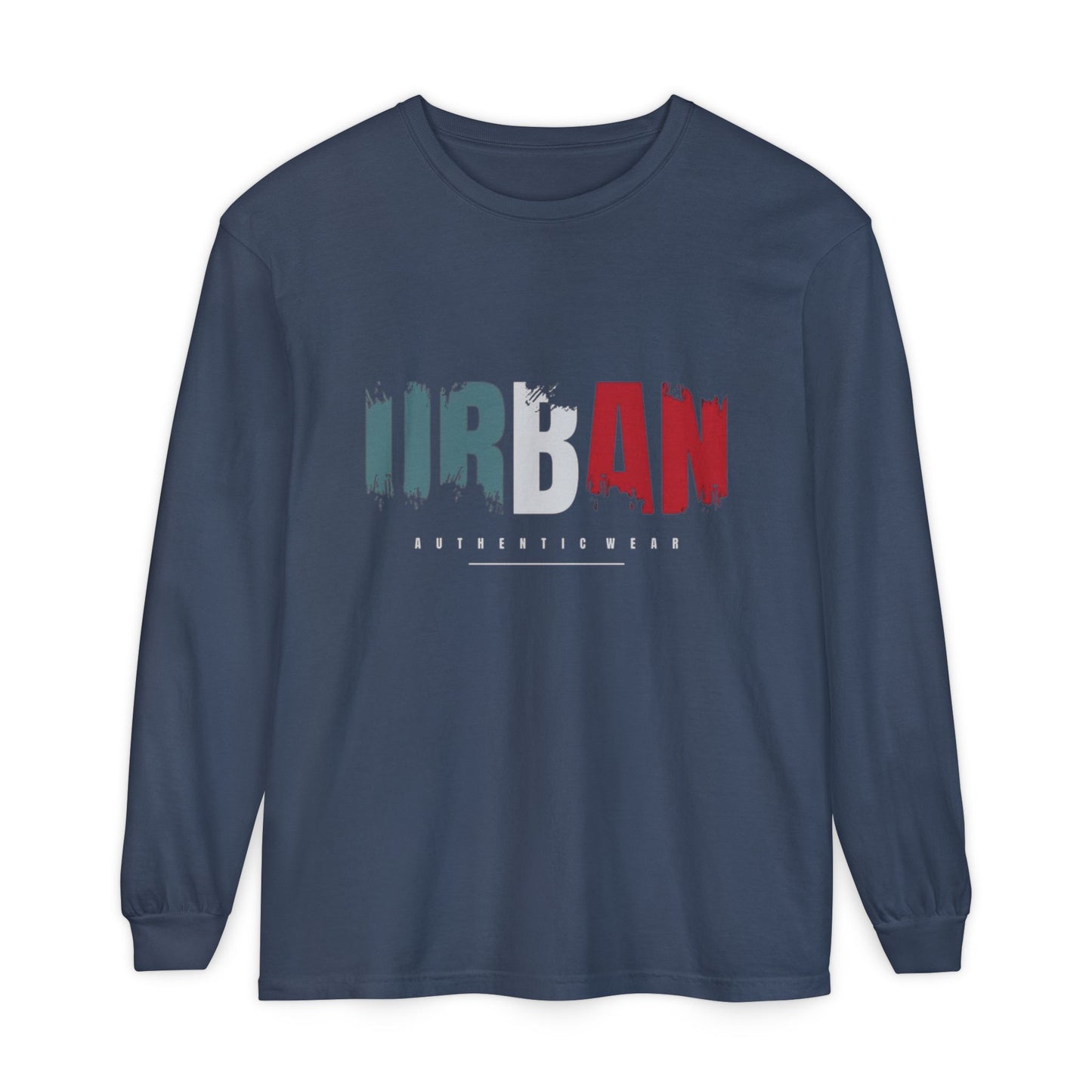 Urban Vibe Long Sleeve Tee, Stylish Apparel, Casual Wear, Street Fashion, Gift for Trendsetters, Unisex Graphic Shirt