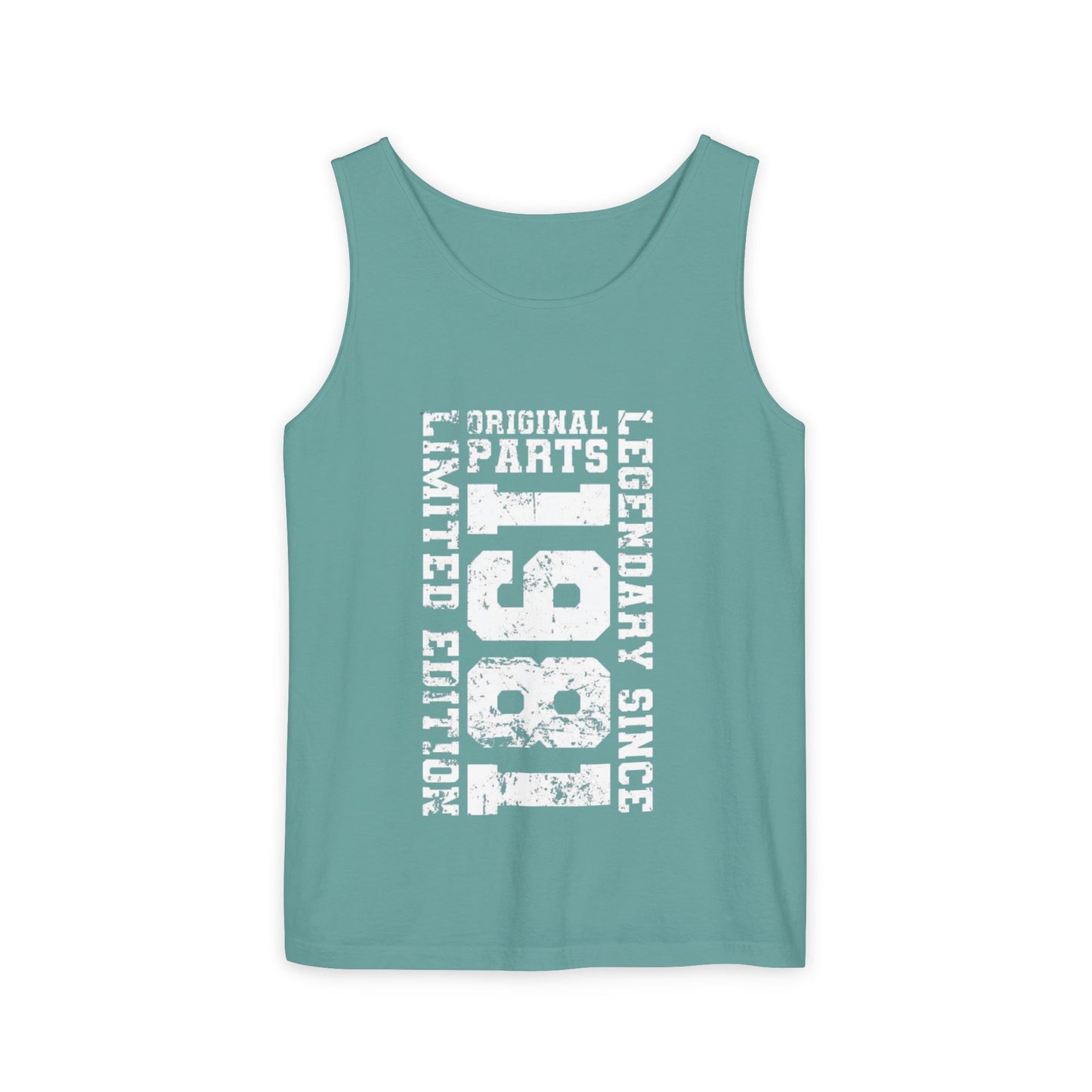 Garment-Dyed Tank Top, Relaxed Summer Tee, Beachwear, Casual Layering Piece, Unique Graphic Top, Gift for Him/Her