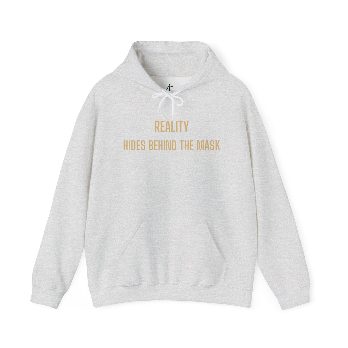 Reality Behind the Mask Sweatshirt | Unisex Heavy Blend™ Hoodie for Casual Wear, Pop Culture Apparel, Unique Gift, Statement Clothing