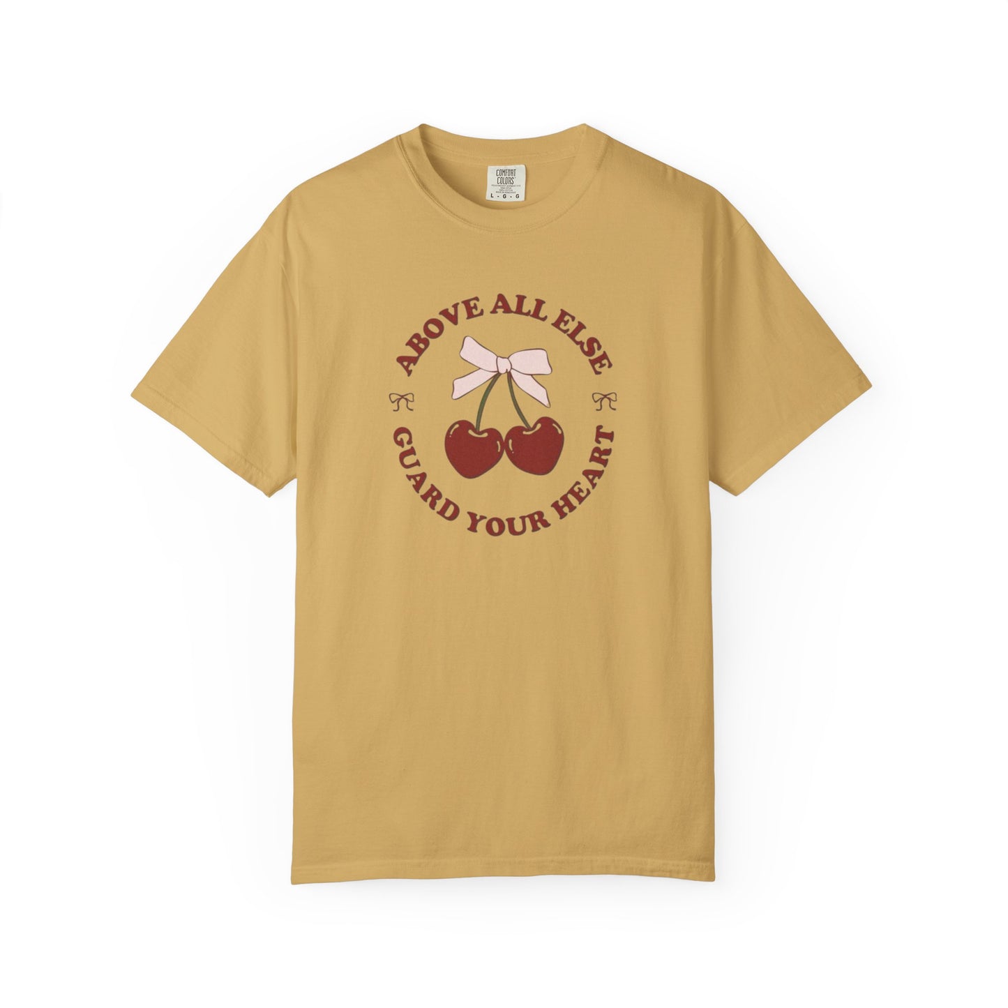 Cherry Heart T-Shirt, Cute Graphic Tee, Casual Outfit, Gift for Her, Valentine's Day Top, Summer Fashion