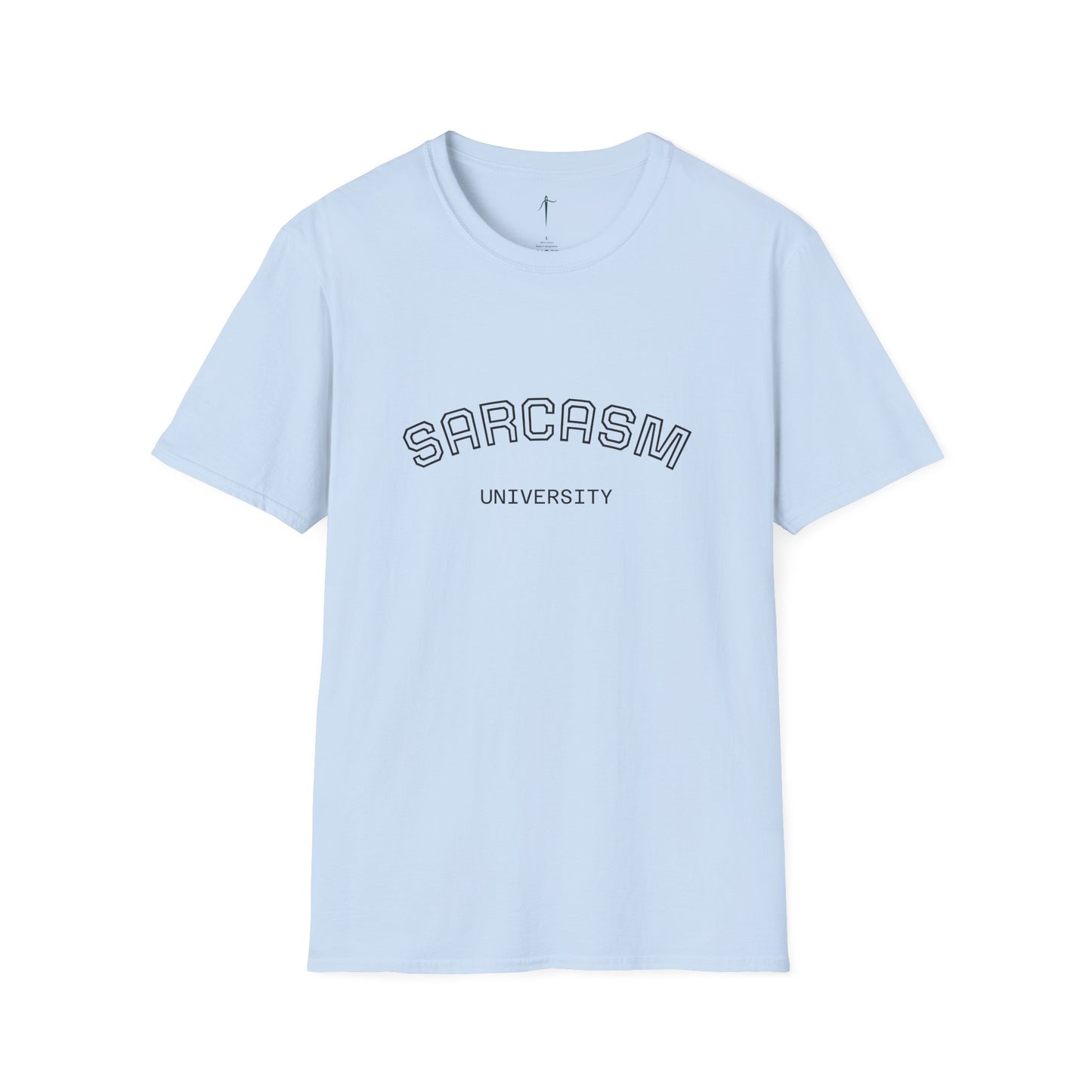 Sarcasm University Unisex Softstyle T-Shirt, Funny Tee, Gift for Sarcastic Friends, Casual Wear, Conversation Starter