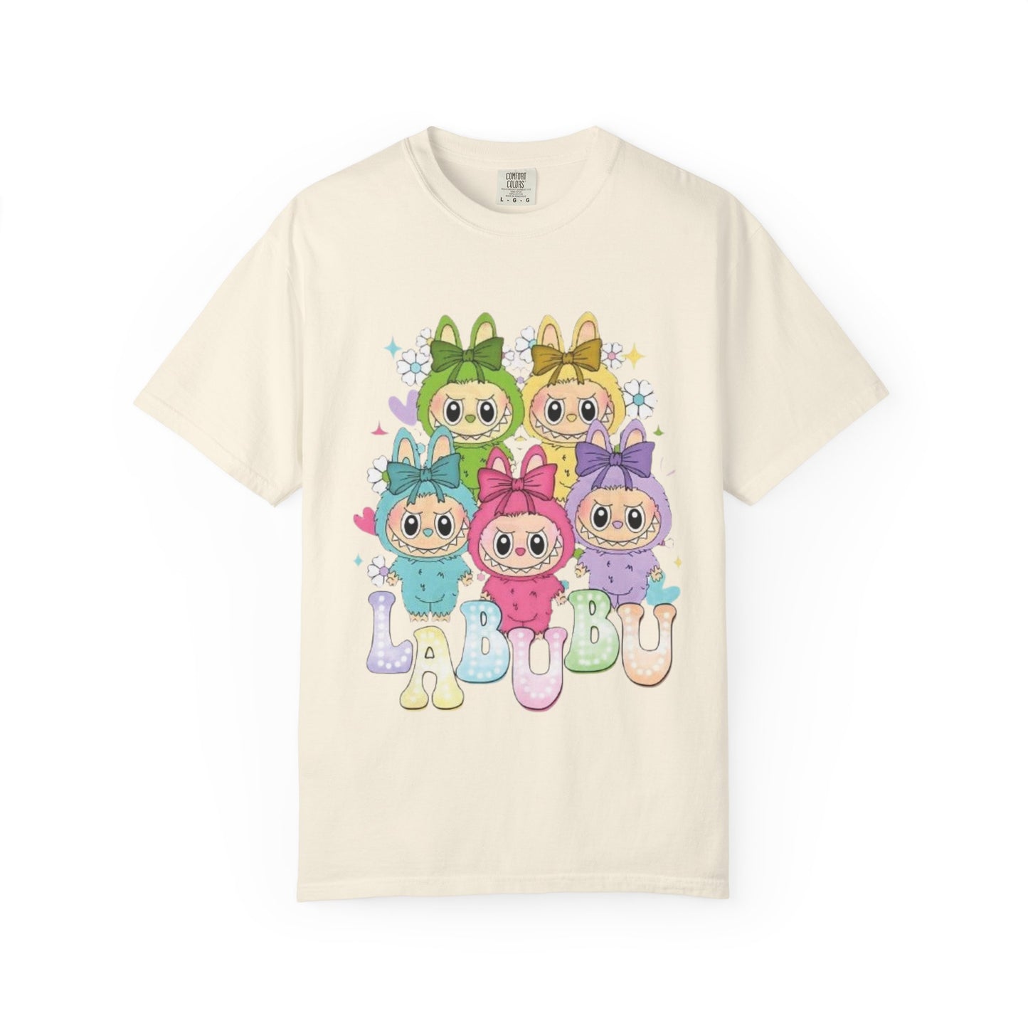 Cute Cartoon T-Shirt with 'LABUBU' Design, Adorable Apparel for Kids and Adults, Perfect for Casual Wear, Gifts, and Celebrations