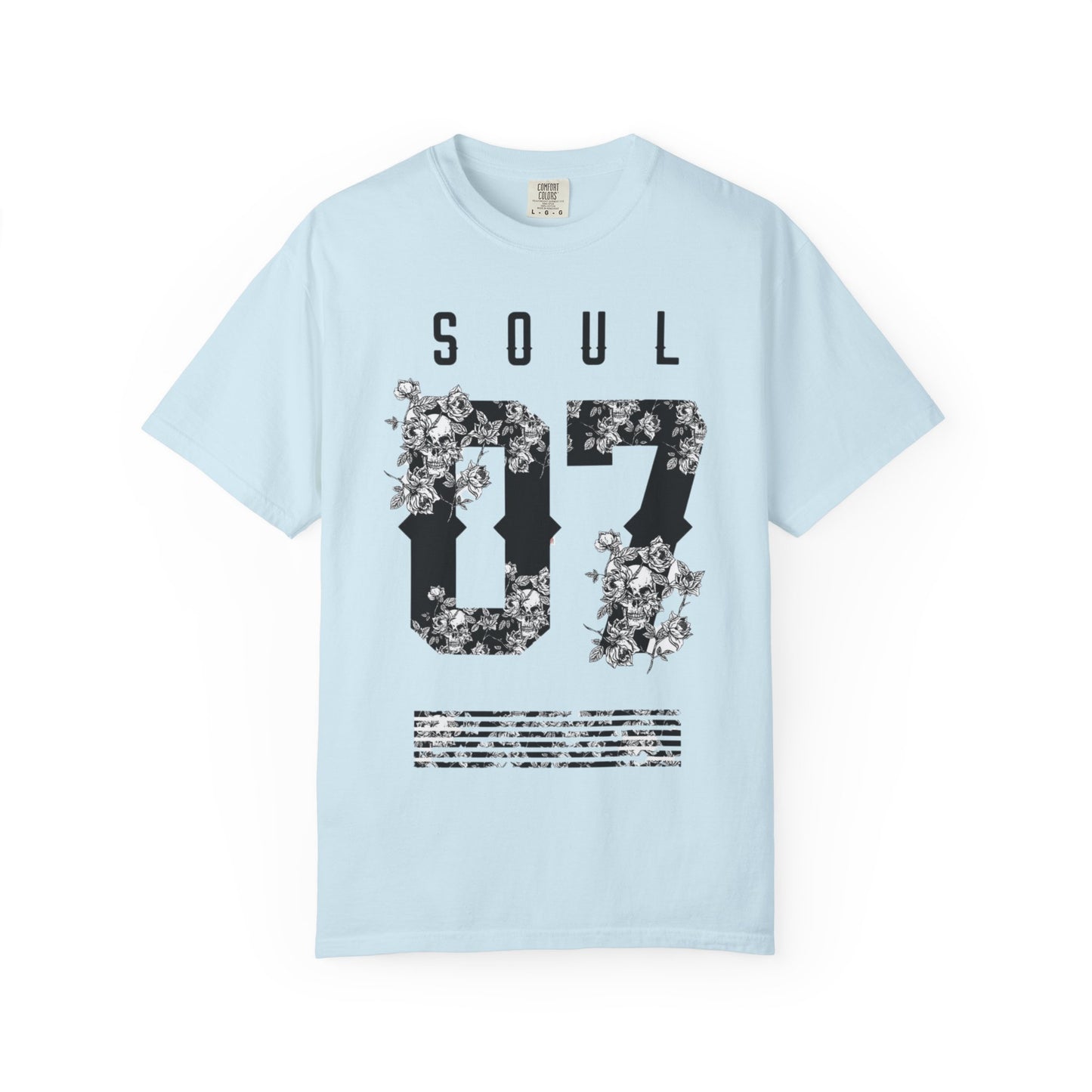 Soul 07 Floral Unisex T-Shirt, Vintage Style Tee, Everyday Casual Wear, Gift for Friends, Summer Fashion