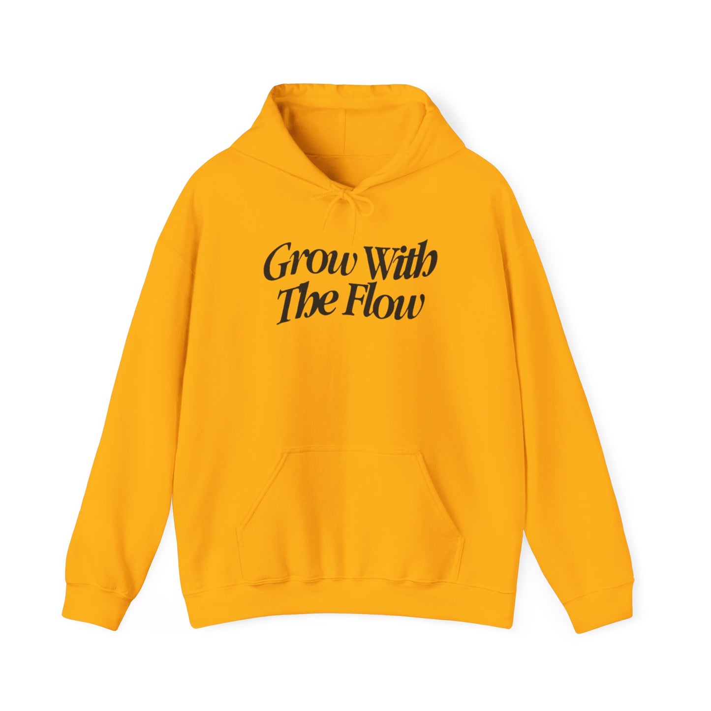 Grow With The Flow Hoodie - Unisex Heavy Blend™ Sweatshirt, Cozy Athleisure, Gift for Friends, Casual Wear, Unique Graphic Design