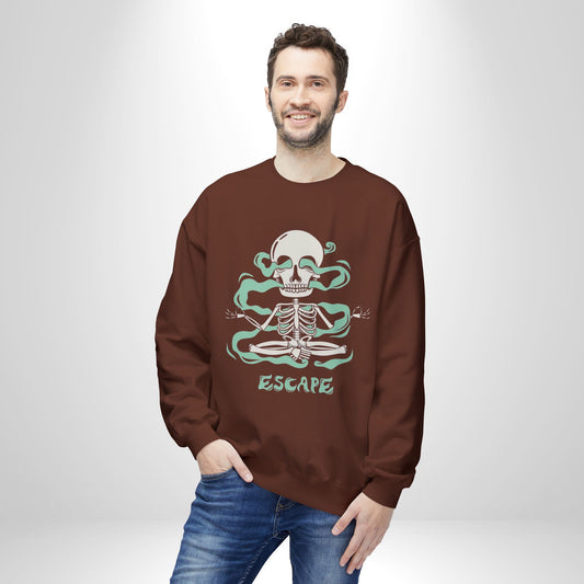 Escape The Ordinary Sweatshirt, Cozy Crewneck for Relaxation, Ideal for Gift or Casual Wear, Perfect for Fall and Winter