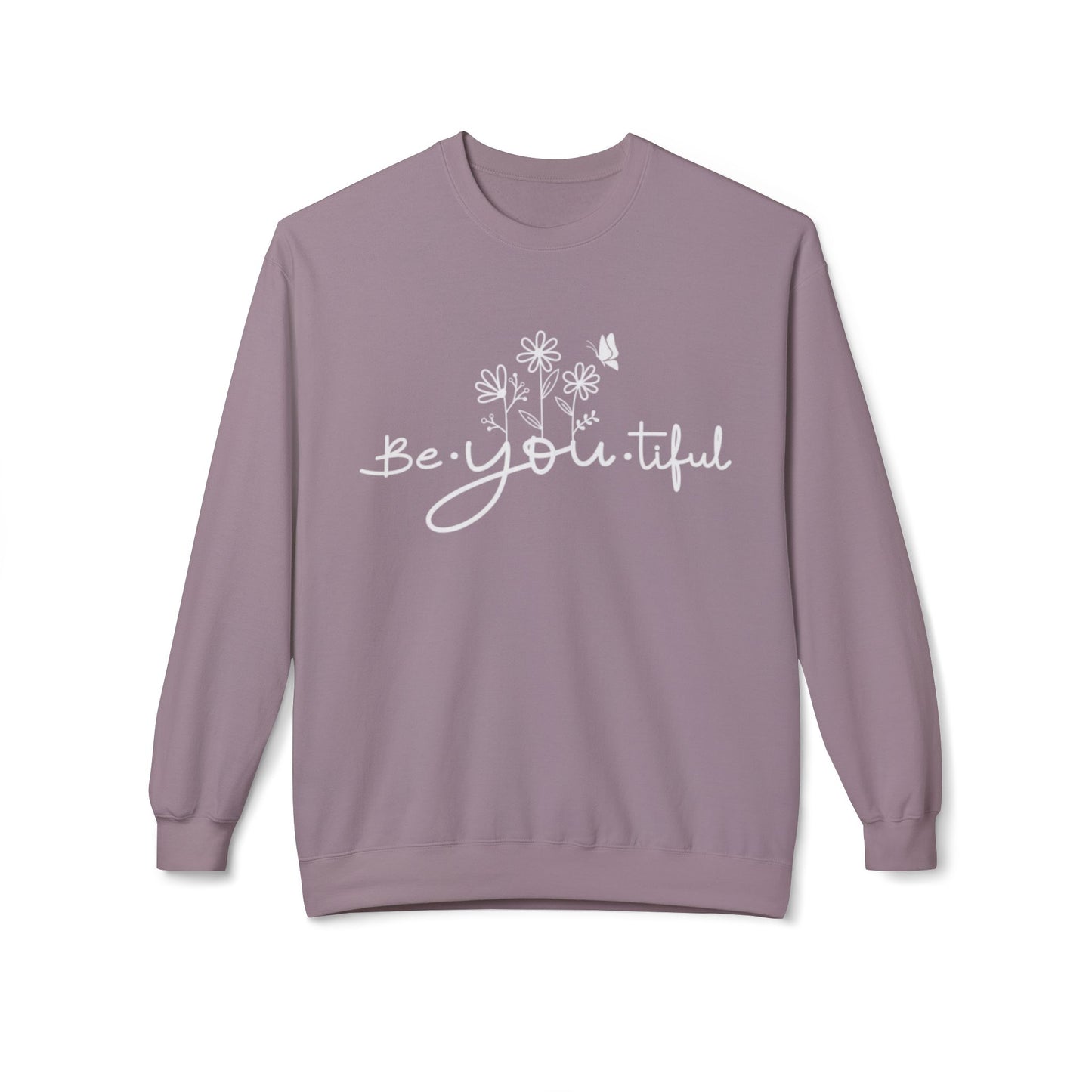 Be You Tiful Fleece Sweatshirt - Cozy Unisex Crewneck, Perfect Gift for Self-Love and Motivation, Comfortable Everyday Wear, Ideal for [...]