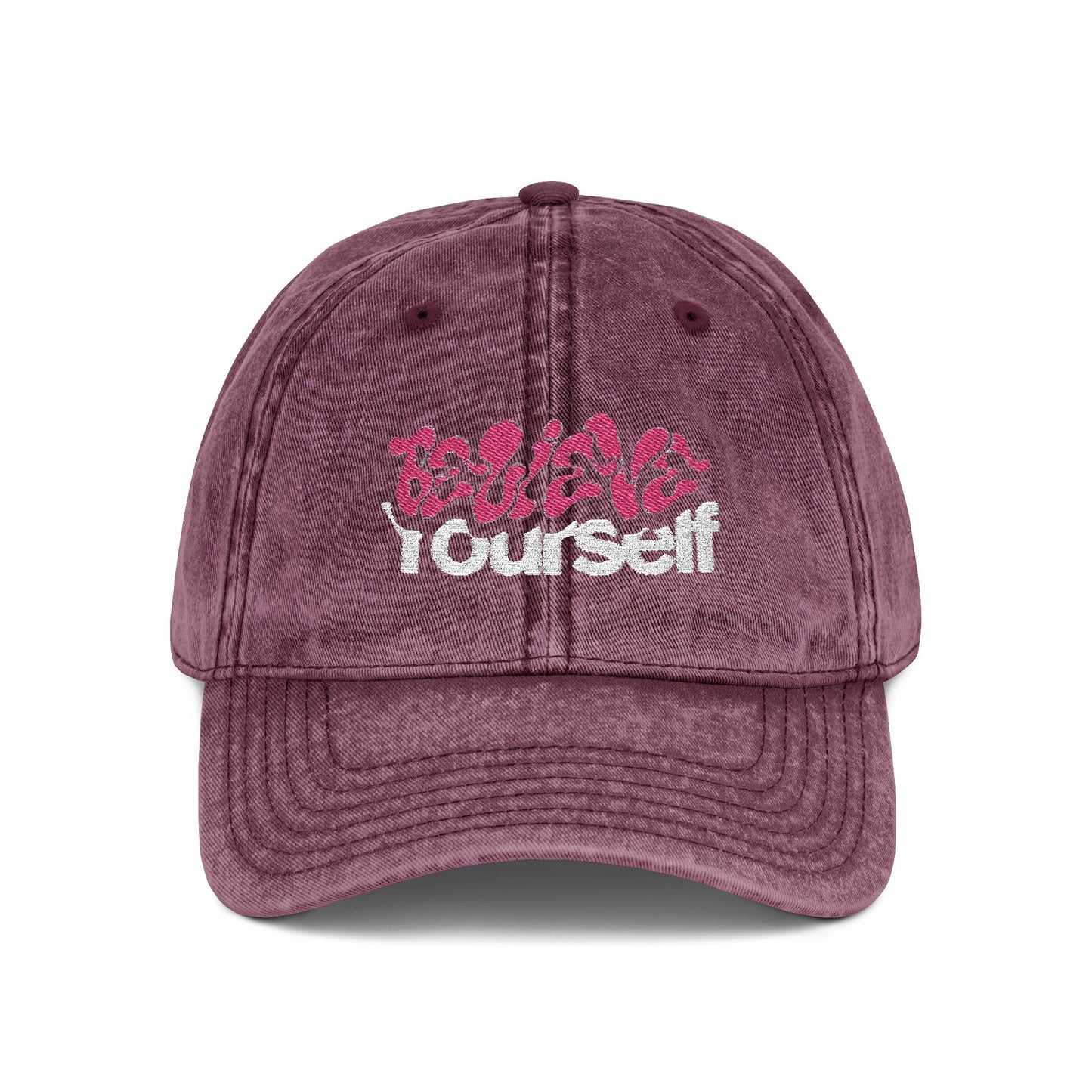 "Vintage Embroidered Baseball Cap – Distressed Dad Hat, Adjustable Cotton Twill Hat, Unisex Retro Cap Gift for Him Her"