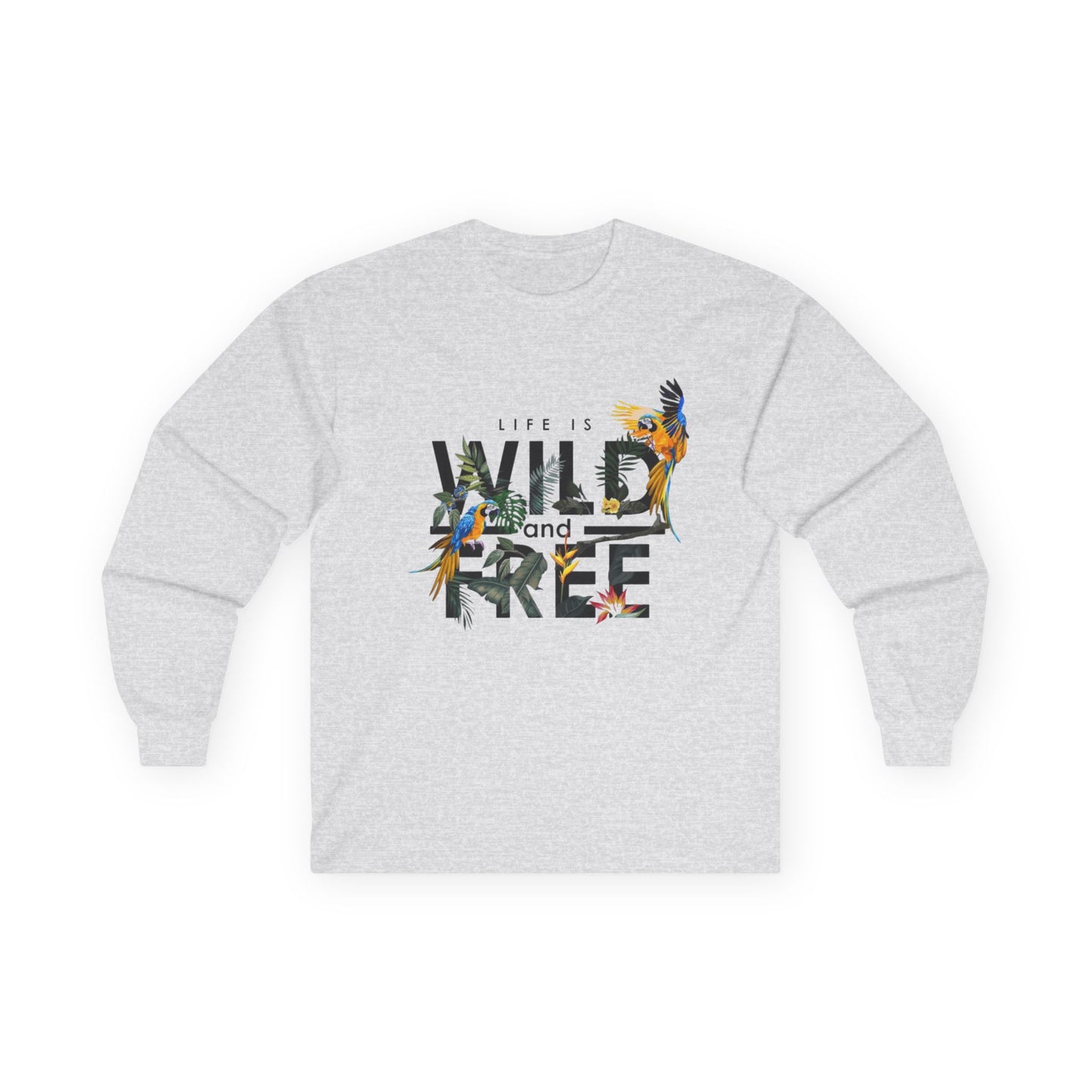 Unisex Long Sleeve Tee - Life is Wild and Free, Comfortable Casual Wear, Perfect for Nature Lovers, Gift for Adventure Seekers, Great [...]