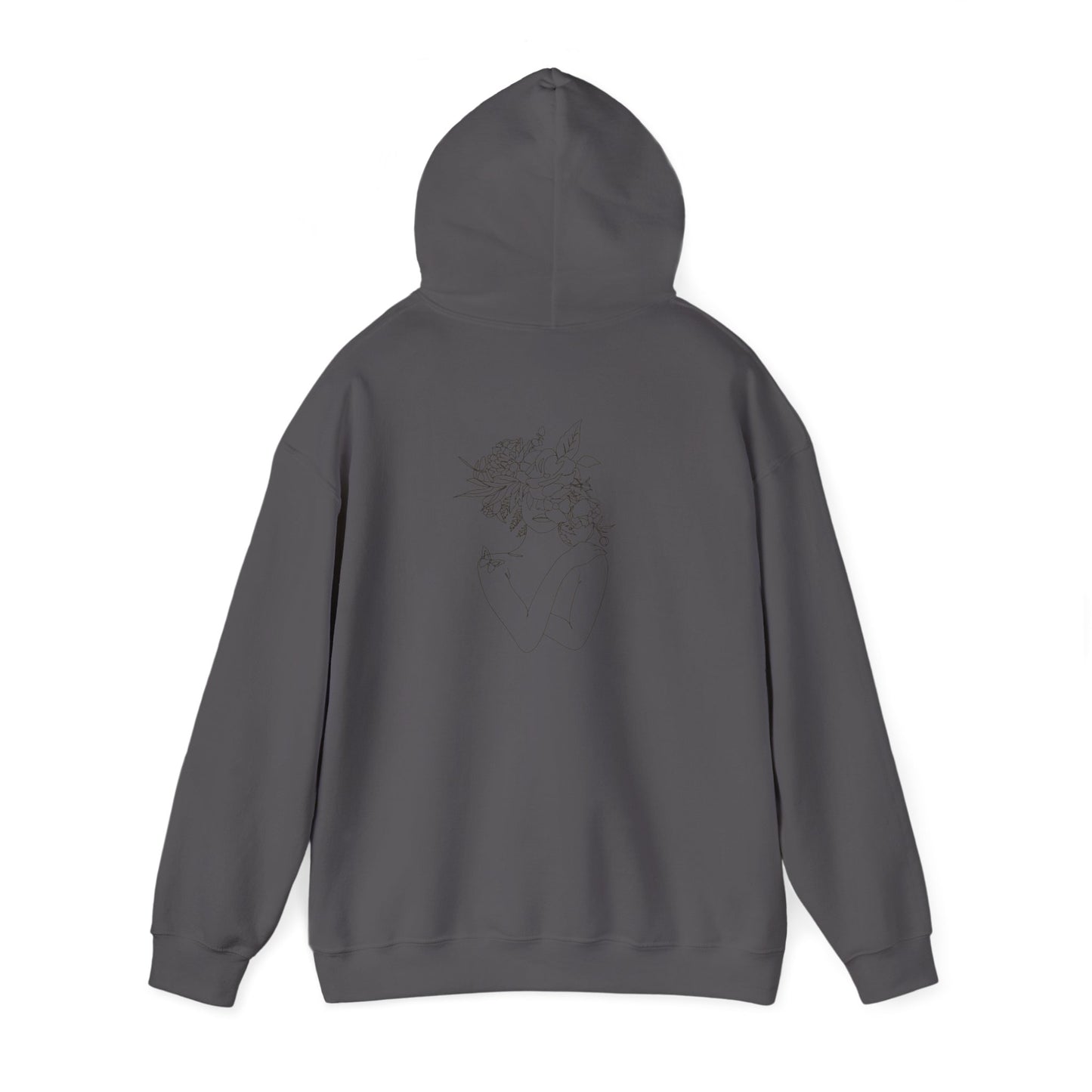 Inspirational Floral Hoodie - Visualise Your Highest Self, Motivational Sweatshirt, Self-Care Gift, Unisex Pullover, Cozy Lounge Wear