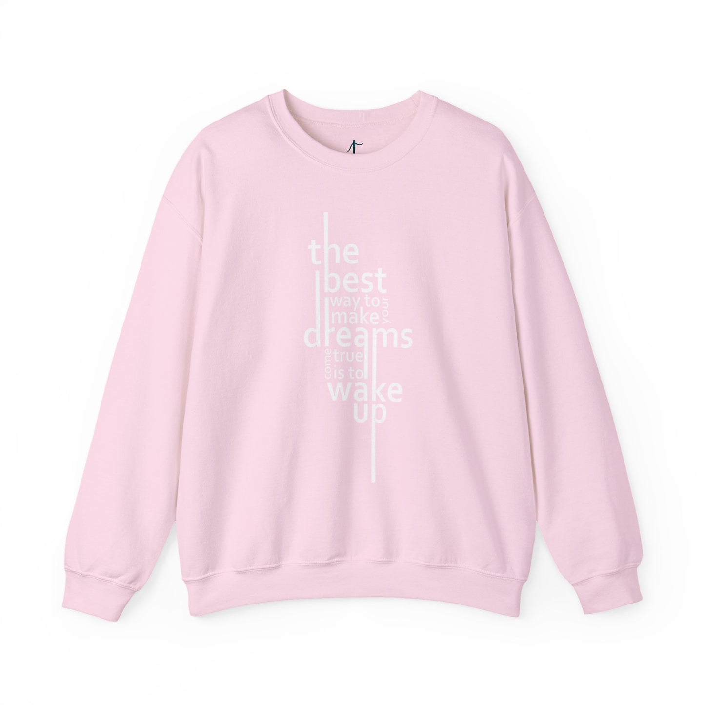 Inspirational Dreamer Crewneck Sweatshirt - Cozy Gift for Dreamers, Motivational Apparel, Casual Fall Wear, Cozy Lounge Style,