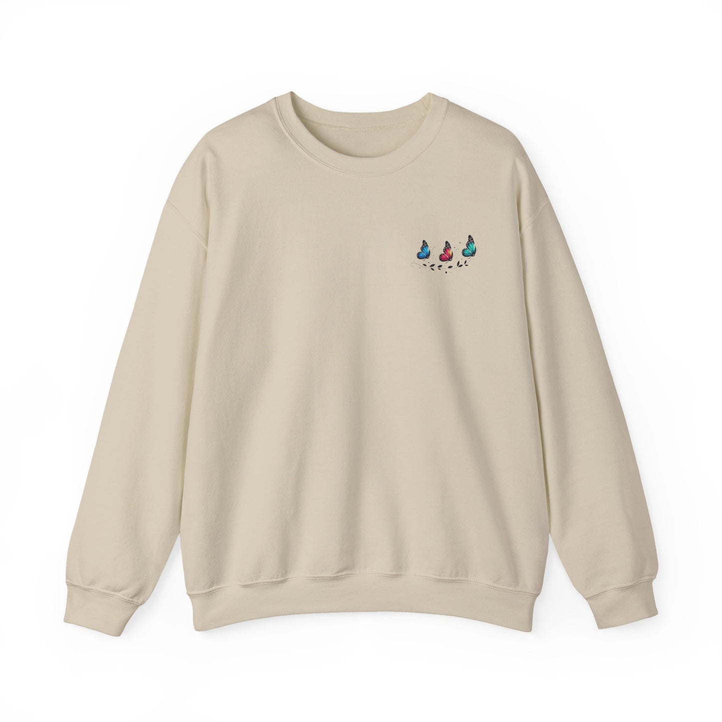 Butterfly Magic Unisex Crewneck Sweatshirt, Cozy Sweater, Gift for Her, Spring Fashion, Casual Outfit