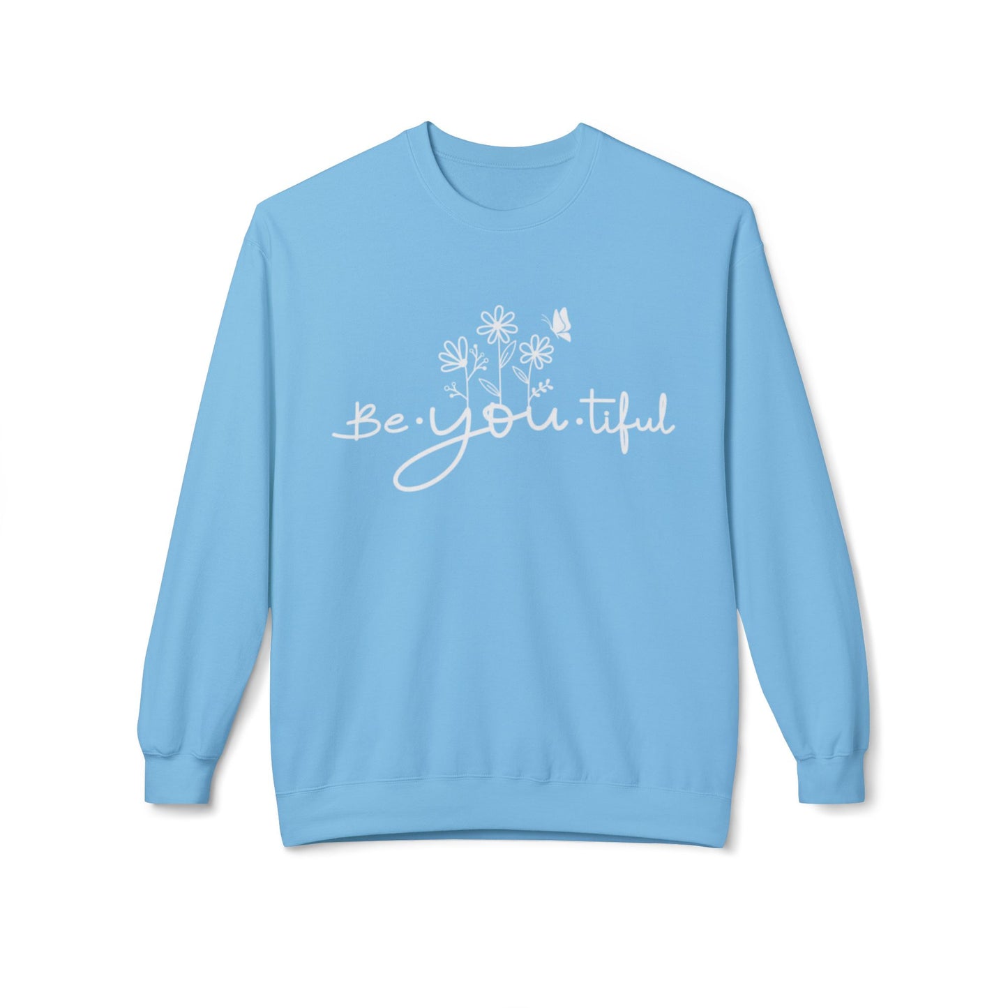 Be You Tiful Fleece Sweatshirt - Cozy Unisex Crewneck, Perfect Gift for Self-Love and Motivation, Comfortable Everyday Wear, Ideal for [...]