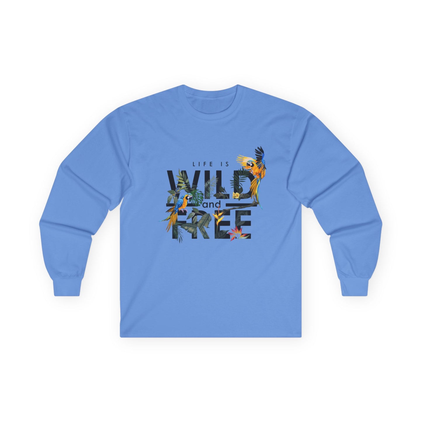 Unisex Long Sleeve Tee - Life is Wild and Free, Comfortable Casual Wear, Perfect for Nature Lovers, Gift for Adventure Seekers, Great [...]