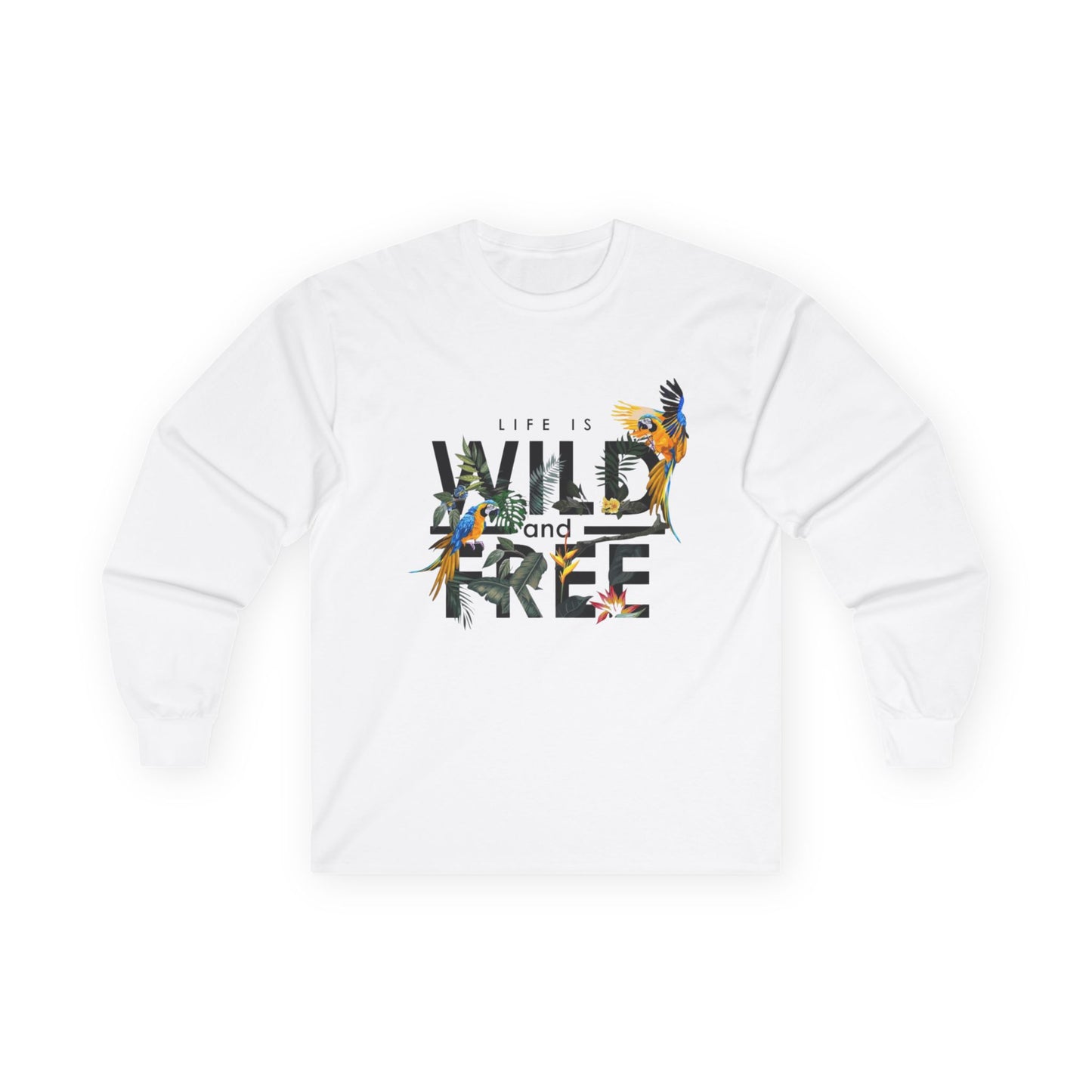 Unisex Long Sleeve Tee - Life is Wild and Free, Comfortable Casual Wear, Perfect for Nature Lovers, Gift for Adventure Seekers, Great [...]