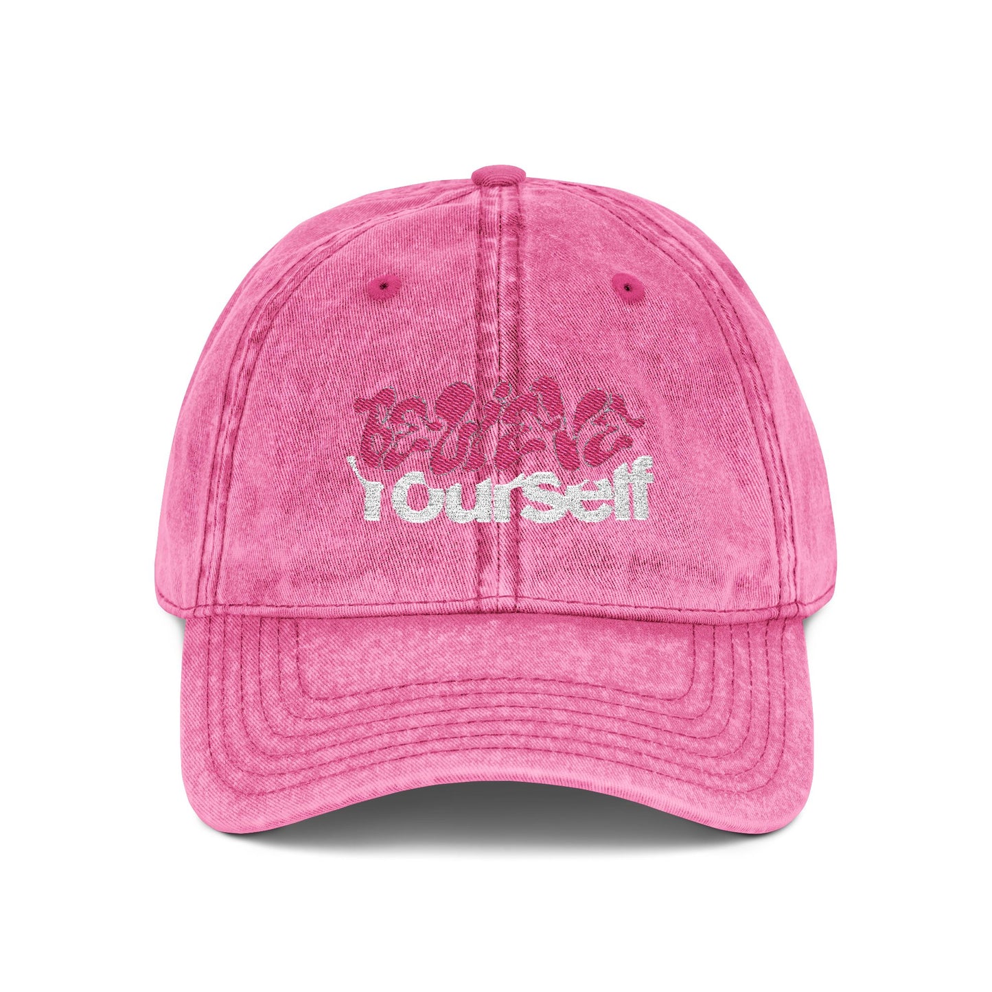 "Vintage Embroidered Baseball Cap – Distressed Dad Hat, Adjustable Cotton Twill Hat, Unisex Retro Cap Gift for Him Her"