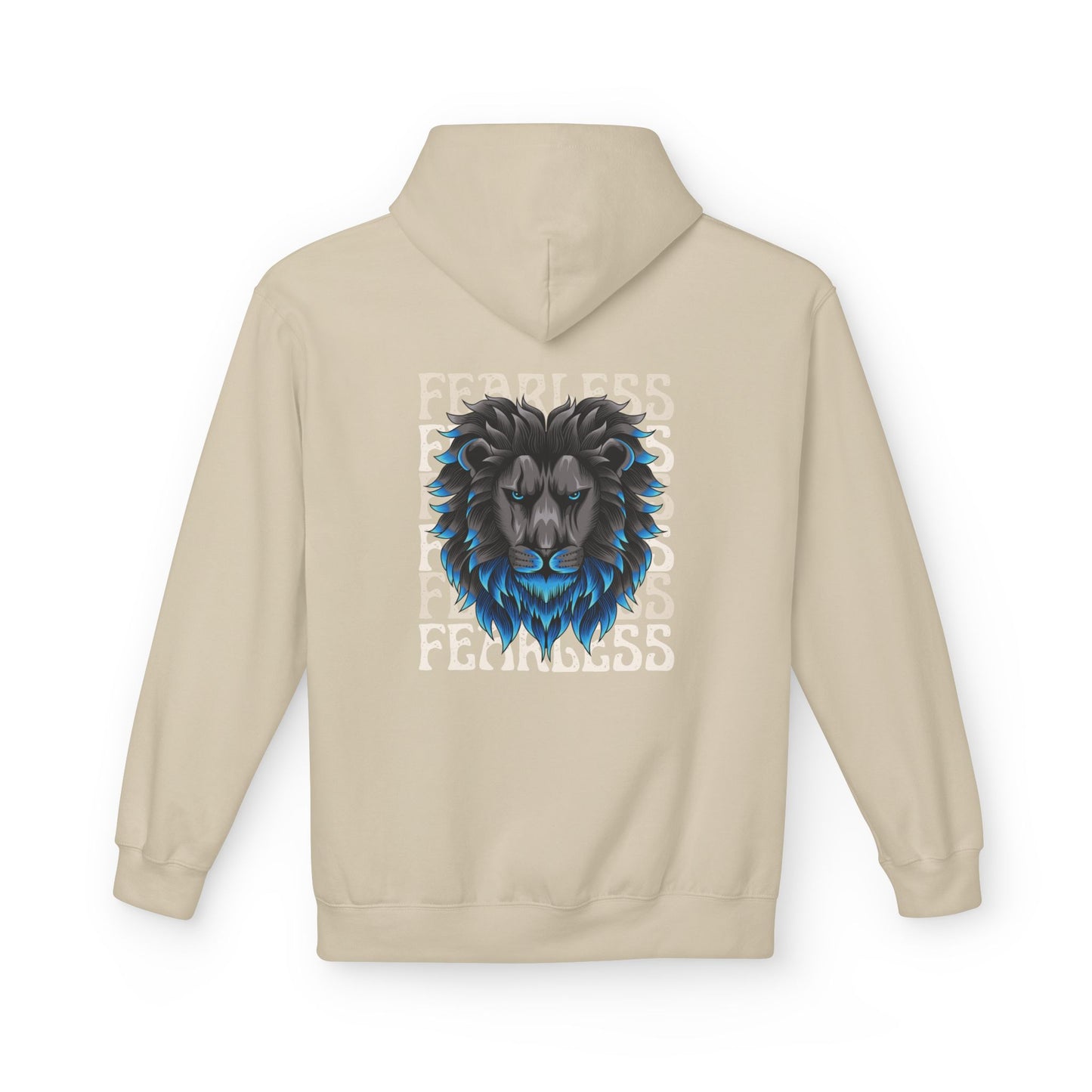 Fearless Lion Hoodie - Unisex Midweight Softstyle Fleece, Inspirational Gift, Animal Lovers, Unique Streetwear, Cozy Apparel