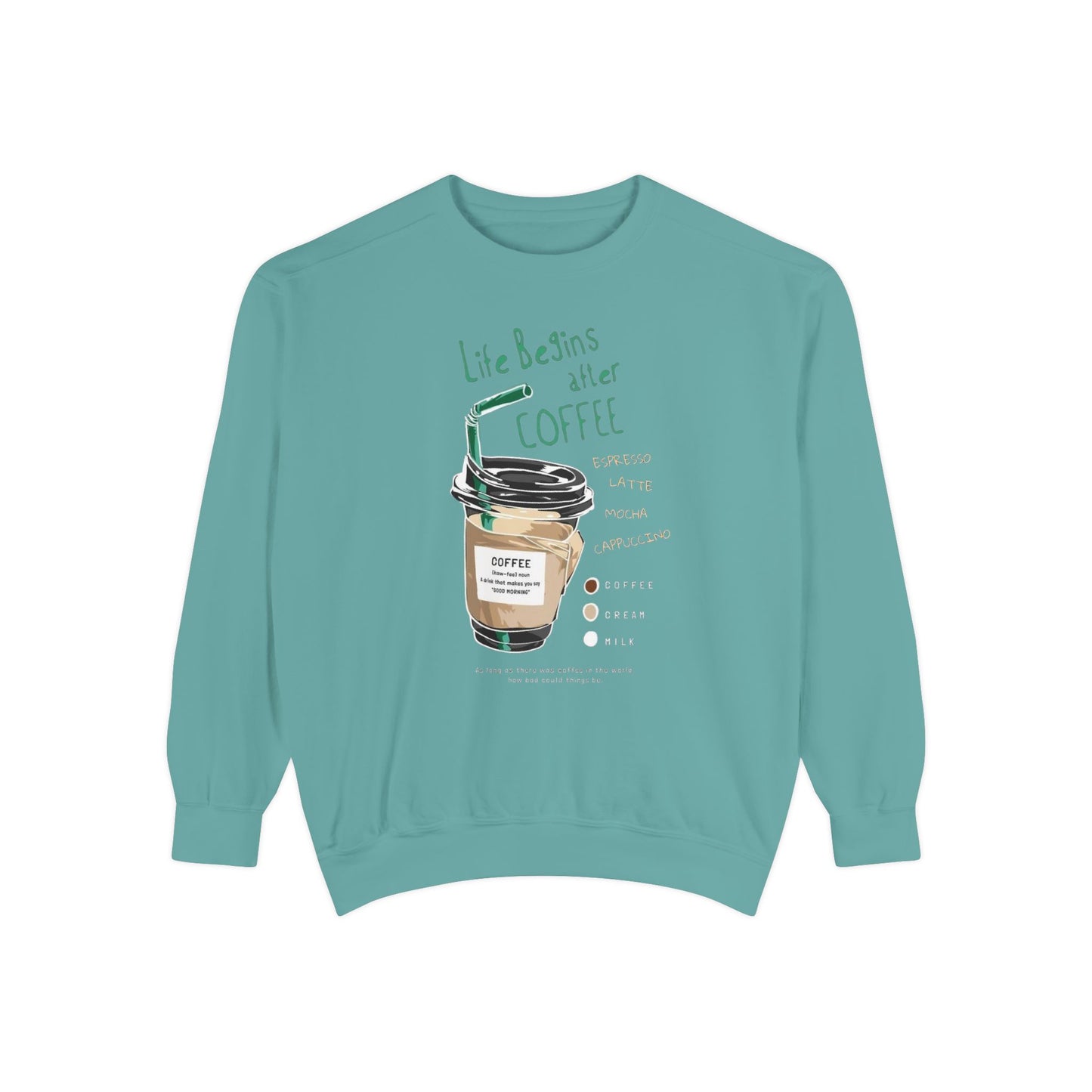 Coffee Lover's Unisex Sweatshirt, Cozy Coffee Sweatshirt, Gift for Baristas, Cute Casual Sweatshirt, Funny Drink Apparel