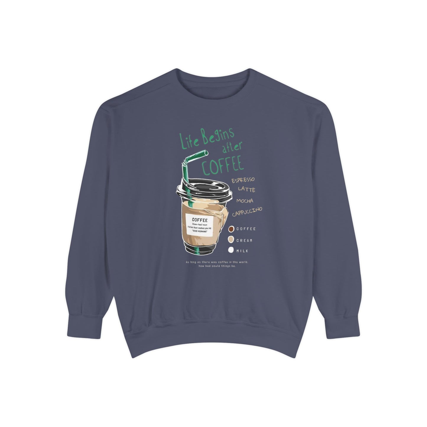 Coffee Lover's Unisex Sweatshirt, Cozy Coffee Sweatshirt, Gift for Baristas, Cute Casual Sweatshirt, Funny Drink Apparel