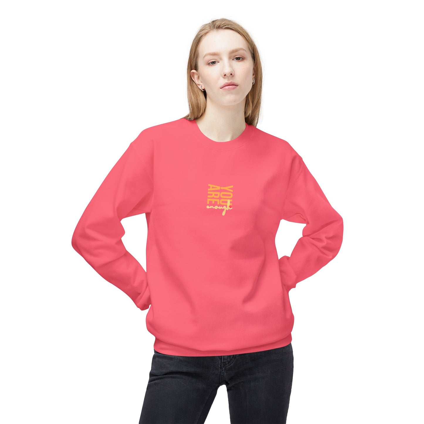 Black Blessed & Beautiful Fleece Sweatshirt, Unisex Crewneck, Cozy Gift, Comfort Wear, Festival Apparel, Positive Vibes