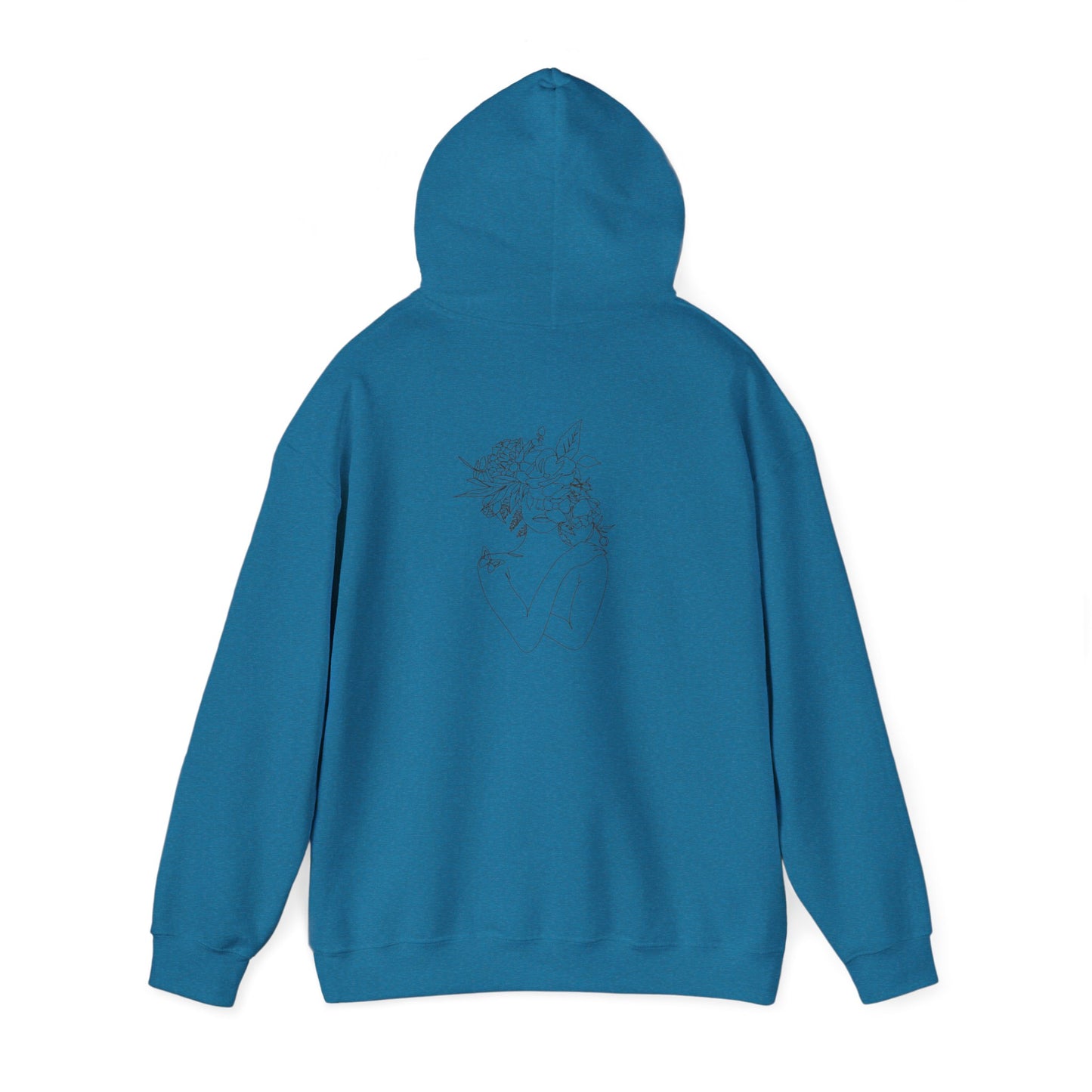 Inspirational Floral Hoodie - Visualise Your Highest Self, Motivational Sweatshirt, Self-Care Gift, Unisex Pullover, Cozy Lounge Wear