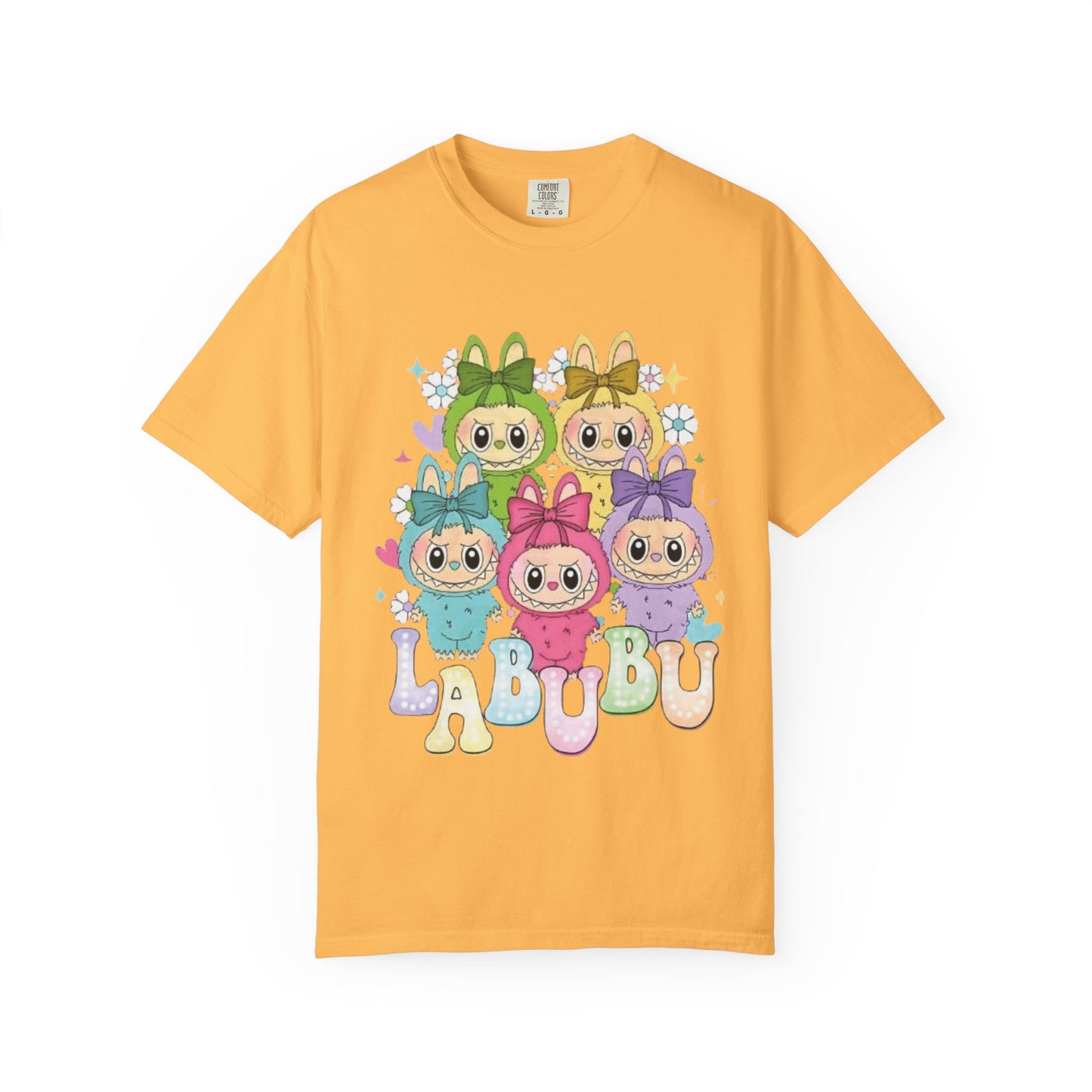 Cute Cartoon T-Shirt with 'LABUBU' Design, Adorable Apparel for Kids and Adults, Perfect for Casual Wear, Gifts, and Celebrations