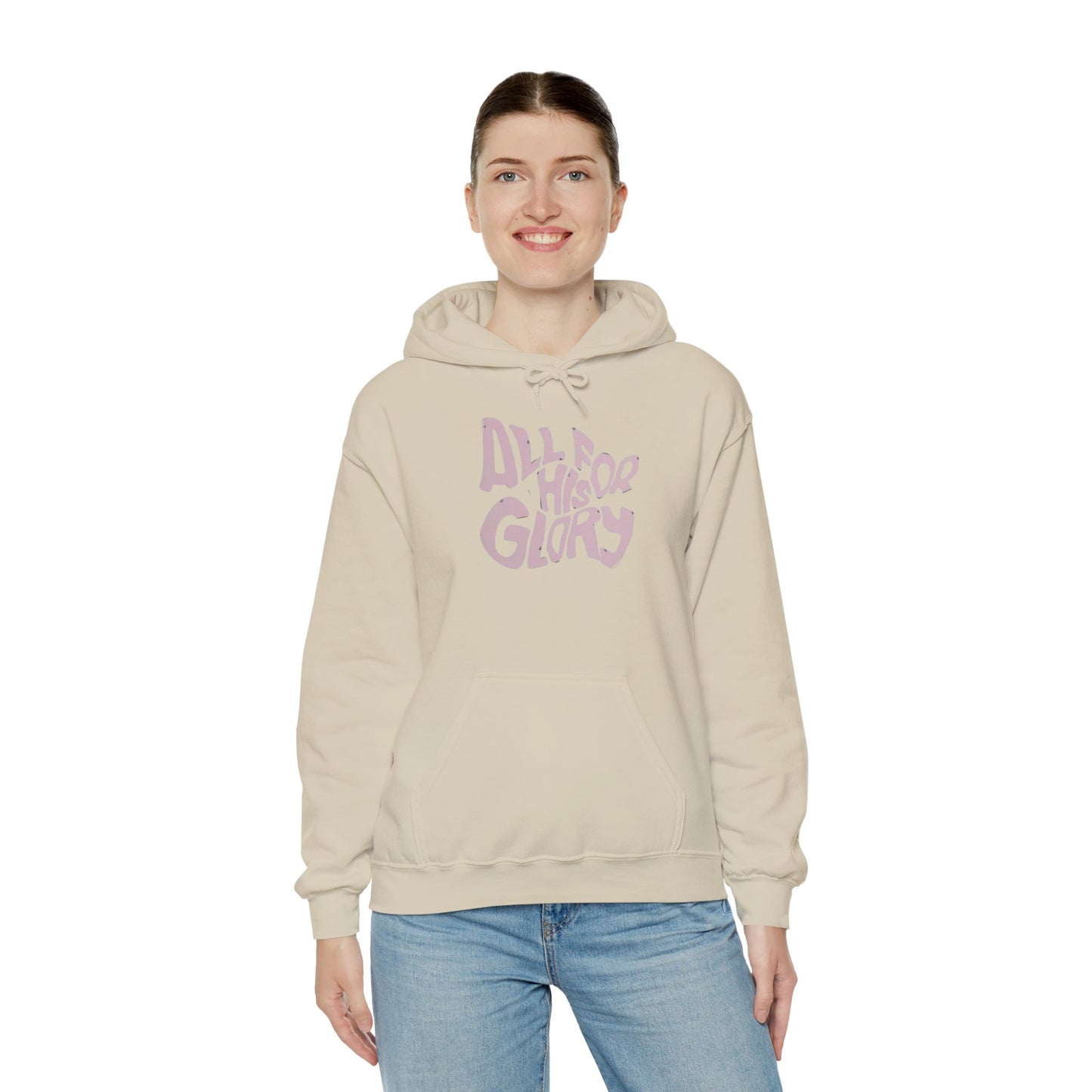 Unisex Heavy Blend™ Hooded Sweatshirt - ALL FOR HIS GLORY, Inspirational Hoodie, Motivational Sweatshirt, Gift for Him or Her, Cozy [...]