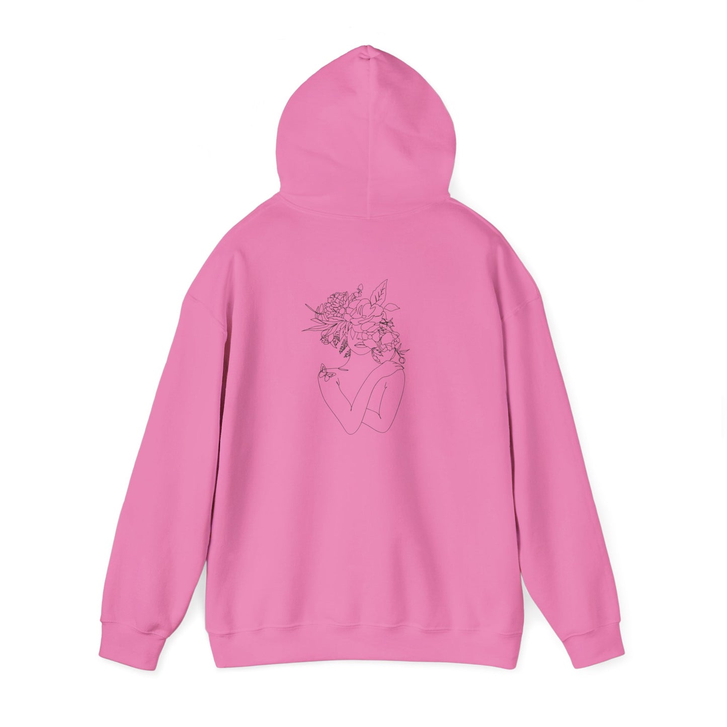 Inspirational Floral Hoodie - Visualise Your Highest Self, Motivational Sweatshirt, Self-Care Gift, Unisex Pullover, Cozy Lounge Wear