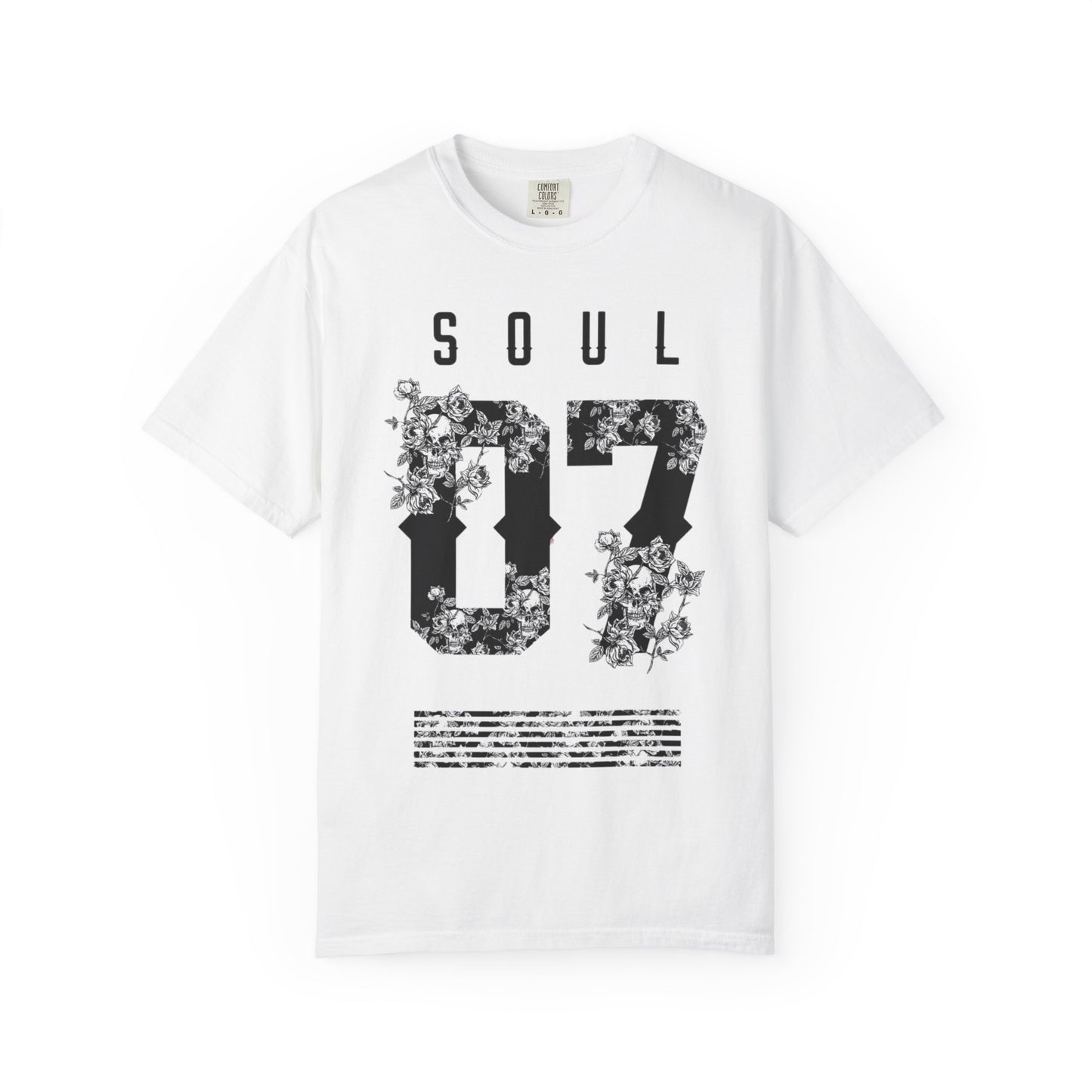 Soul 07 Floral Unisex T-Shirt, Vintage Style Tee, Everyday Casual Wear, Gift for Friends, Summer Fashion