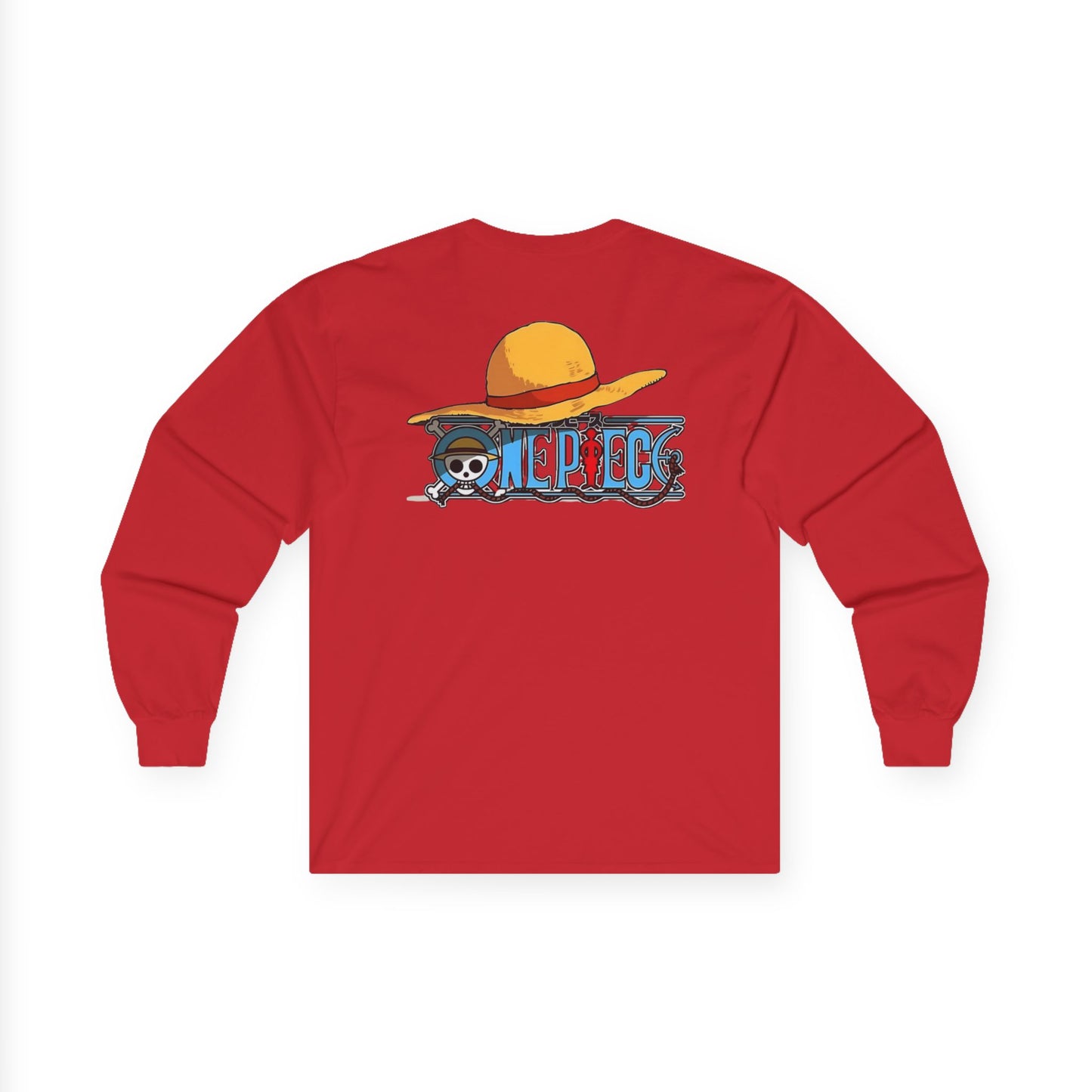 One Piece Straw Hat Long Sleeve Tee, Unisex Anime T-Shirt, Casual Gift for Fans, Cosplay Apparel, Summer Style Top