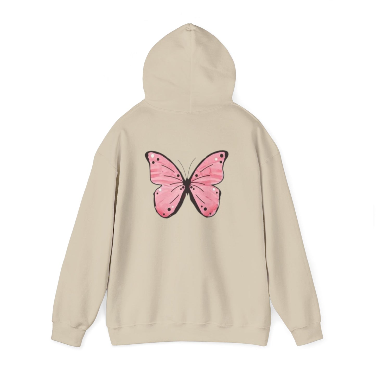 Enjoy Life Butterfly Hoodie, Cozy Unisex Sweatshirt, Inspirational Clothing, Gift for Her, Boho Style, Add to Wardrobe
