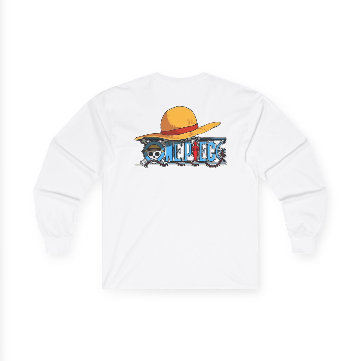 One Piece Straw Hat Long Sleeve Tee, Unisex Anime T-Shirt, Casual Gift for Fans, Cosplay Apparel, Summer Style Top