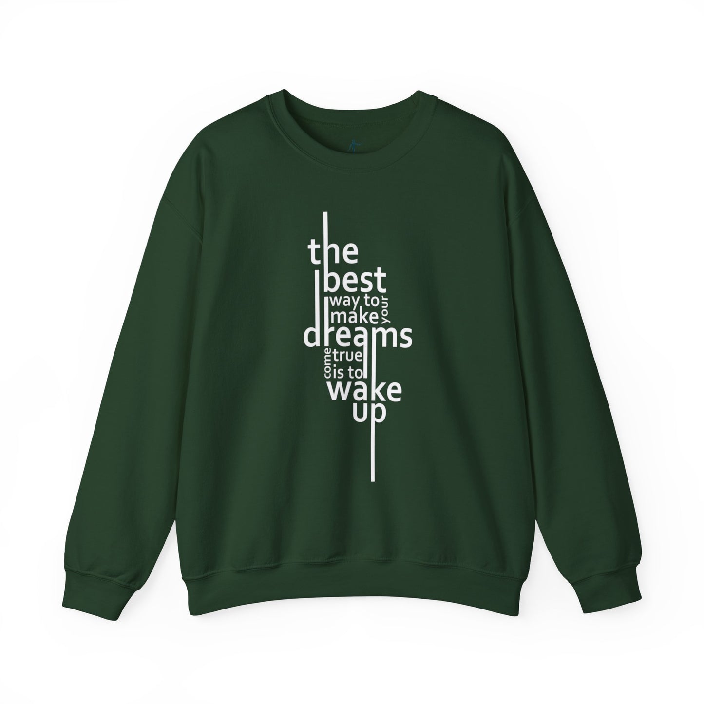Inspirational Dreamer Crewneck Sweatshirt - Cozy Gift for Dreamers, Motivational Apparel, Casual Fall Wear, Cozy Lounge Style,