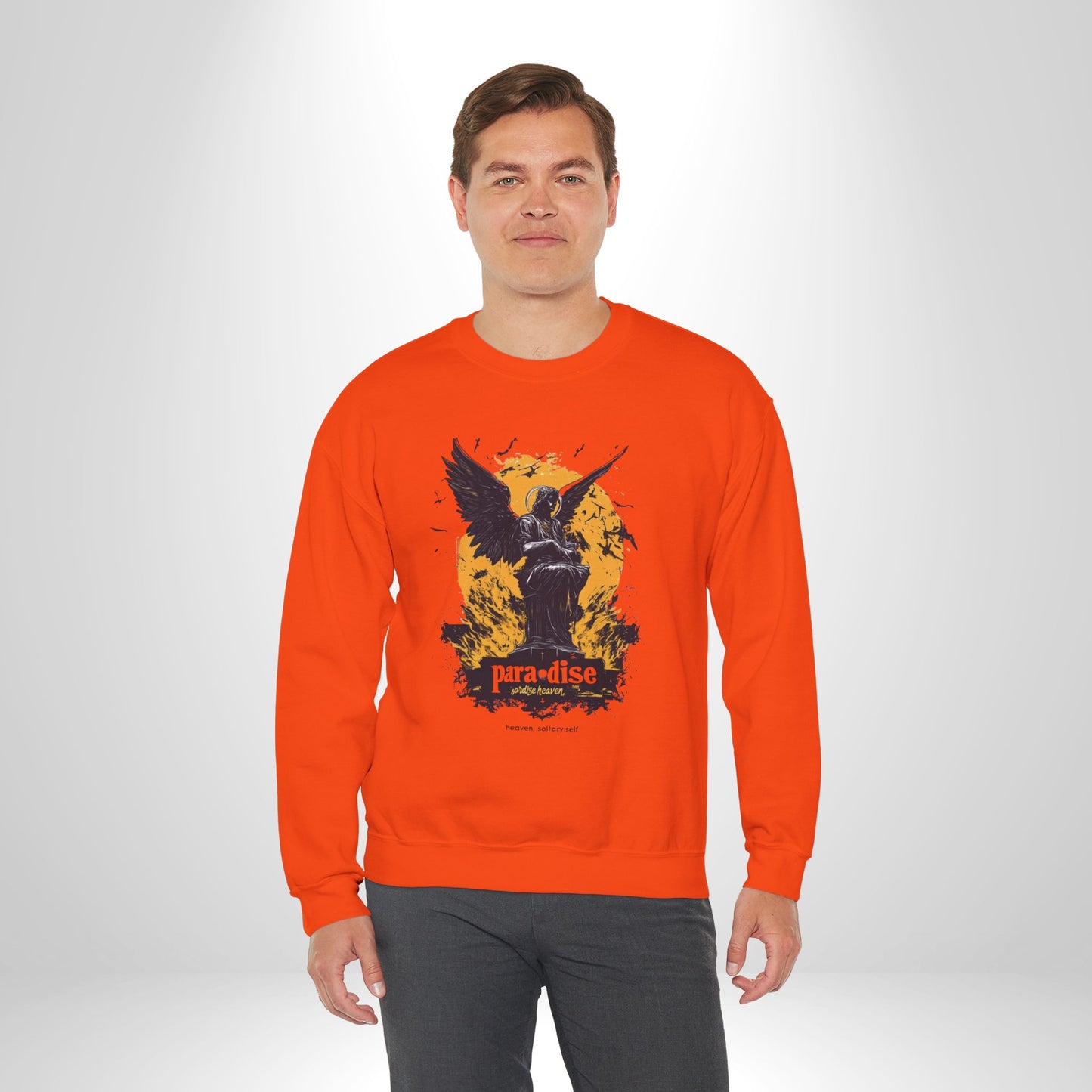 Paradise Angel Graphic Sweatshirt, Unisex Crewneck, Cozy Lounge Wear, Gift for Music Lovers, Casual Style Clothing
