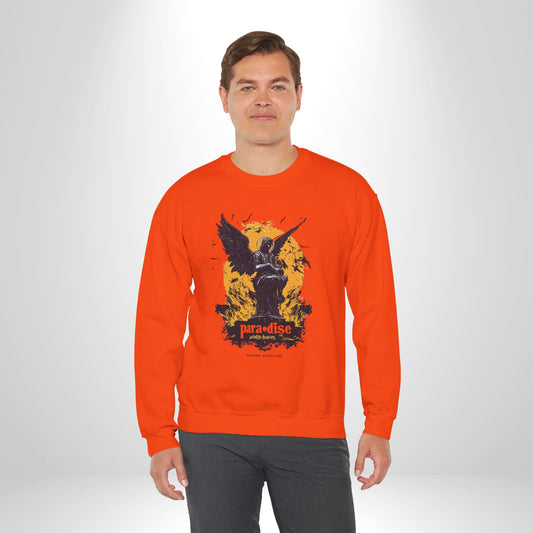 Paradise Angel Graphic Sweatshirt, Unisex Crewneck, Cozy Lounge Wear, Gift for Music Lovers, Casual Style Clothing