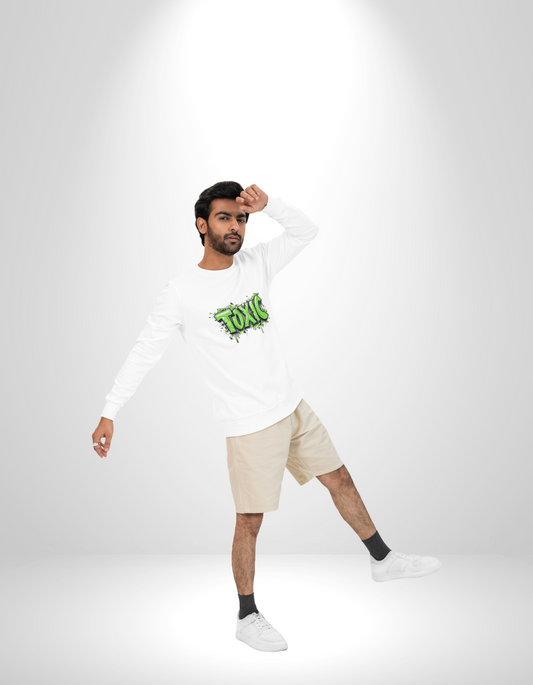 Toxic Graphic Long Sleeve Tee | Unisex T-Shirt, Casual Streetwear, Gift for Teens, Halloween Apparel, Edgy Fashion